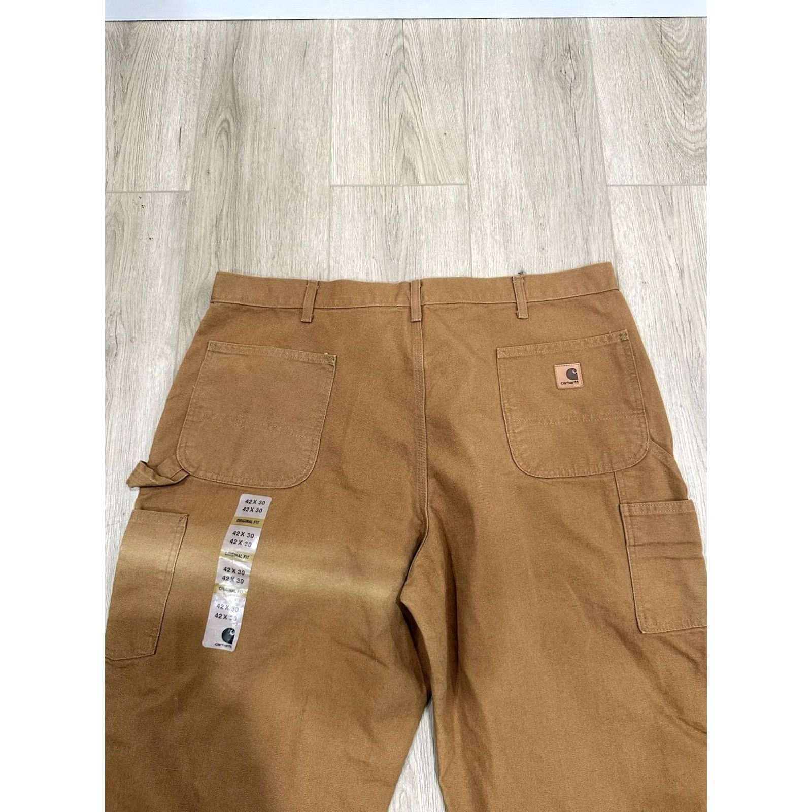 Carhartt Carhartt Pants Mens 42 Brown Duck Canvas Size 42x30 Dungaree Fit Workwear B11 BRN Size US 42 / EU 58 - 6 Thumbnail
