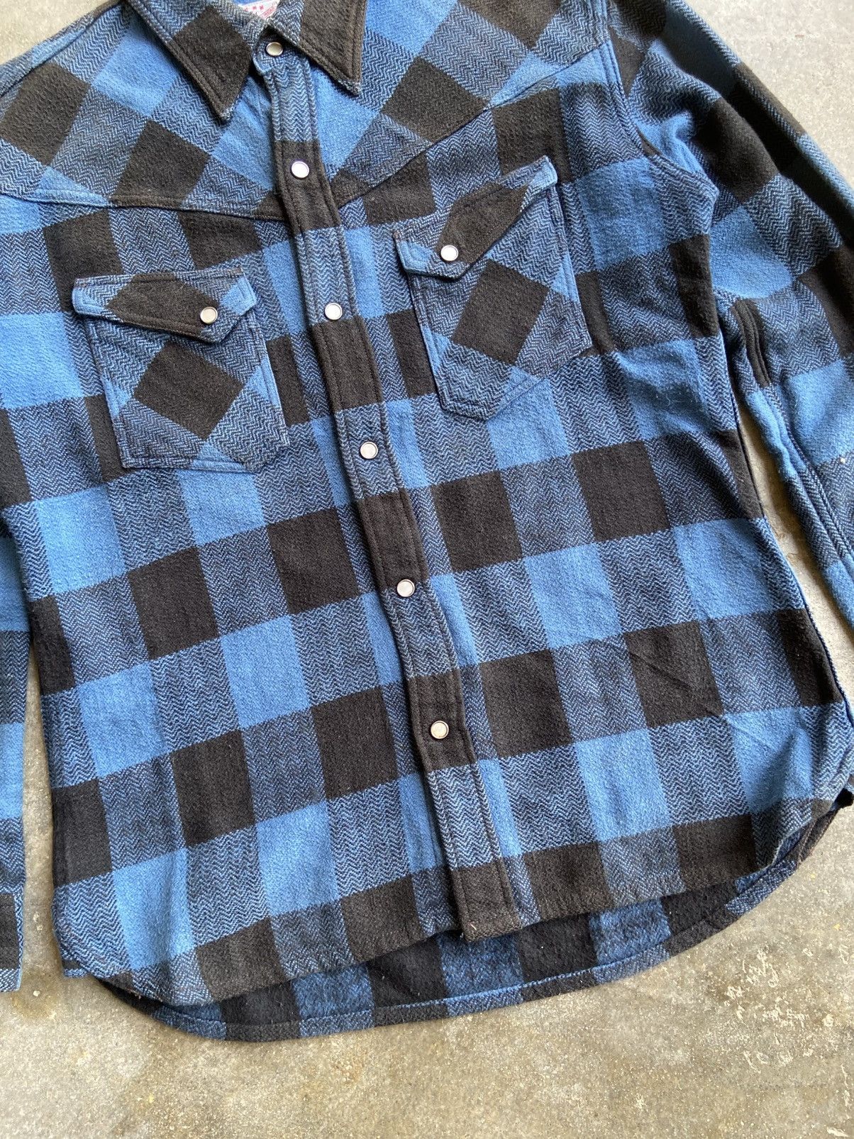 The Flat Head AMERICANA STYLE INDIGO FLANNEL Size US M / EU 48-50 / 2 - 4 Thumbnail