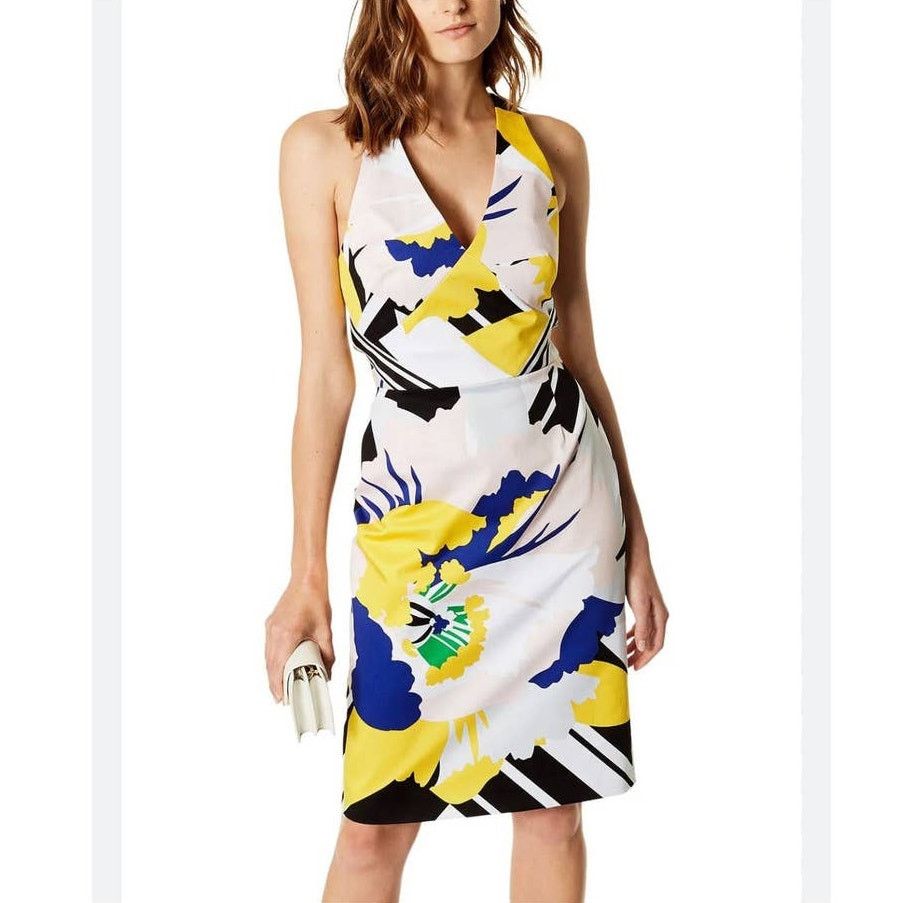 Karen Millen Karen Millen floral print crisscross strap cotton dress 8 Size M / US 6-8 / IT 42-44 - 1 Thumbnail