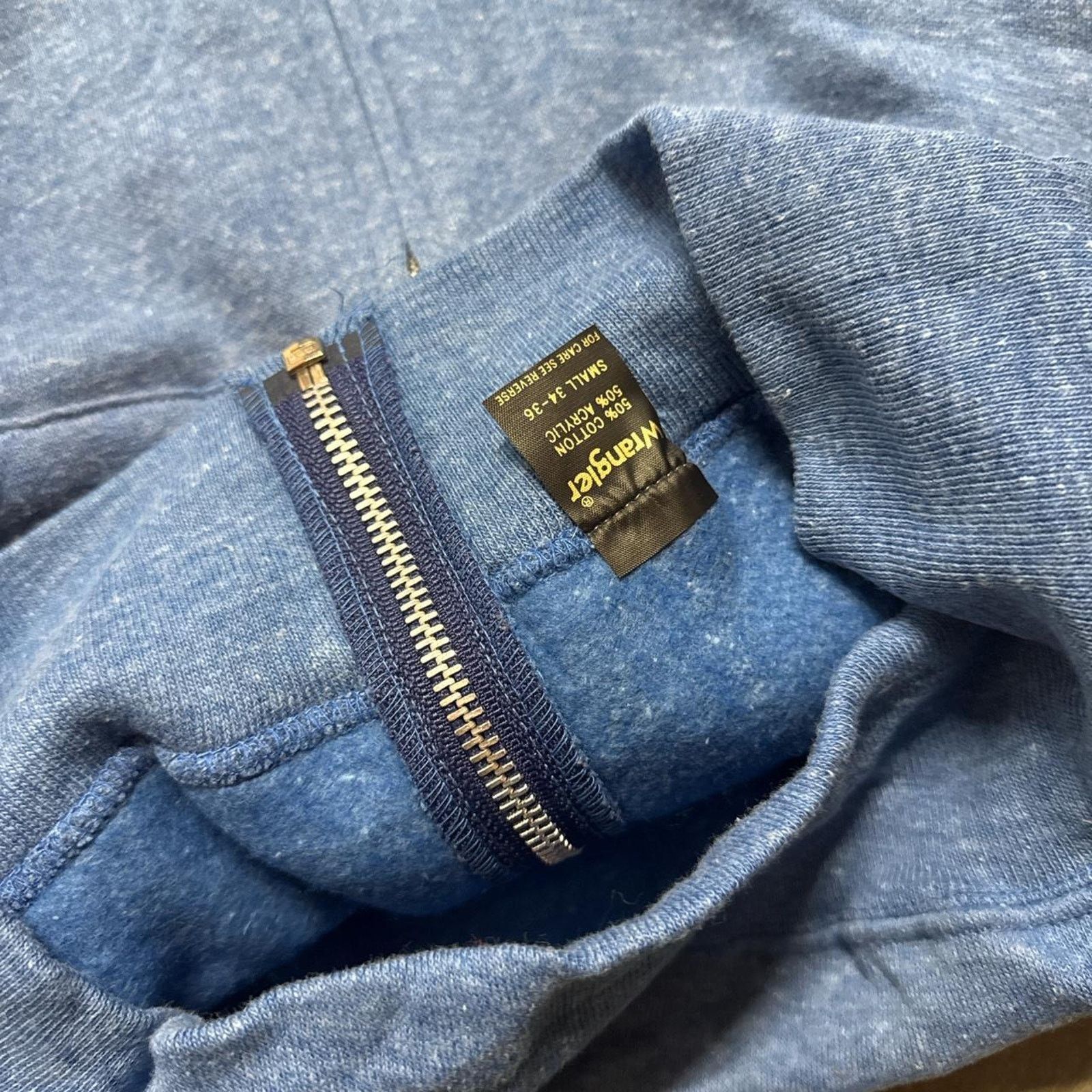 Vintage × Wrangler Wrangler True Vintage 70s Blank Full Zip Up Hoodie Size US XS / EU 42 / 0 - 4 Thumbnail