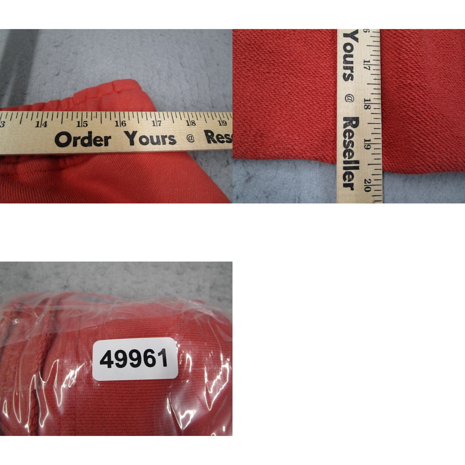 Honor the Gift Honor The Gift Mens XL Red Fleece Sweat Shorts Casual Streetwear Lounge Comfort Drawstring Elastic Waist Pockets Classic 100% Cotton Size US 36 / EU 52 - 8 Thumbnail