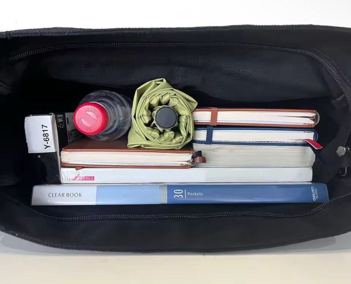 Other Workwear School Canvas Shoulder Bag Large Messenger Bag Size ONE SIZE - 4 Thumbnail