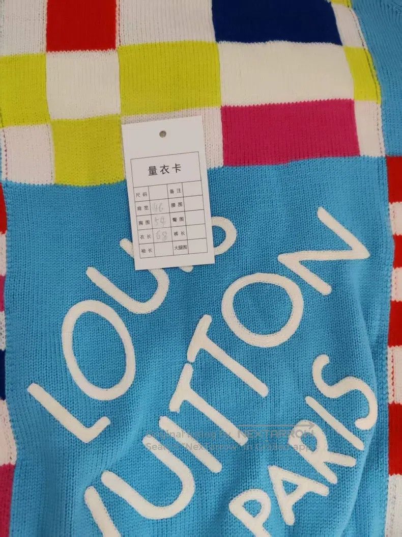 Louis Vuitton Louis Vuitton Checkerboard wool sweatshirt Size US S / EU 44-46 / 1 - 5 Thumbnail