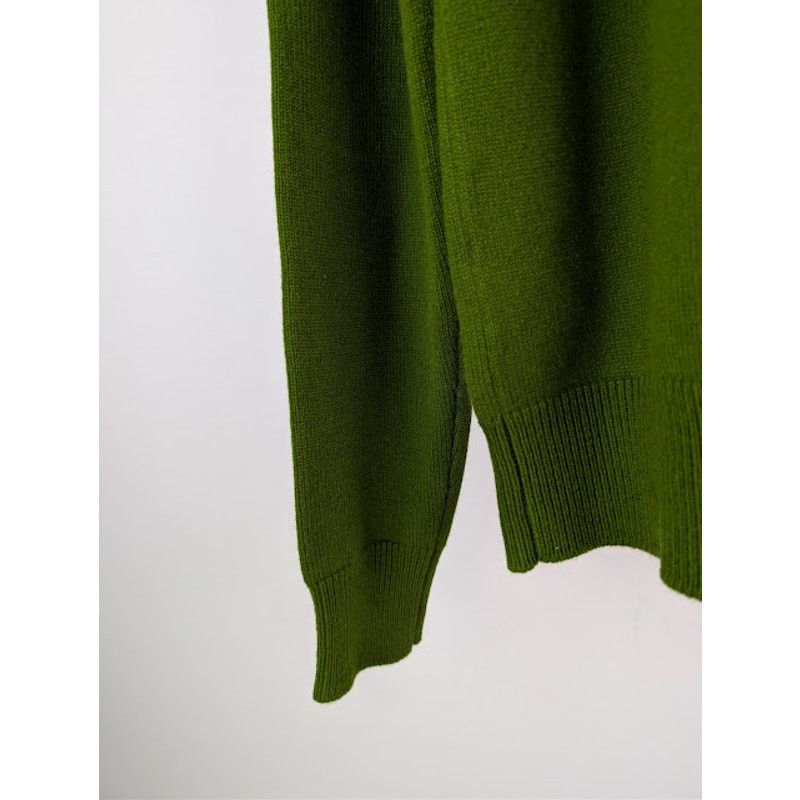 Bottega Veneta o1rshd1 Classic Cashmere Sweater in Olive Green Size US M / EU 48-50 / 2 - 15 Thumbnail