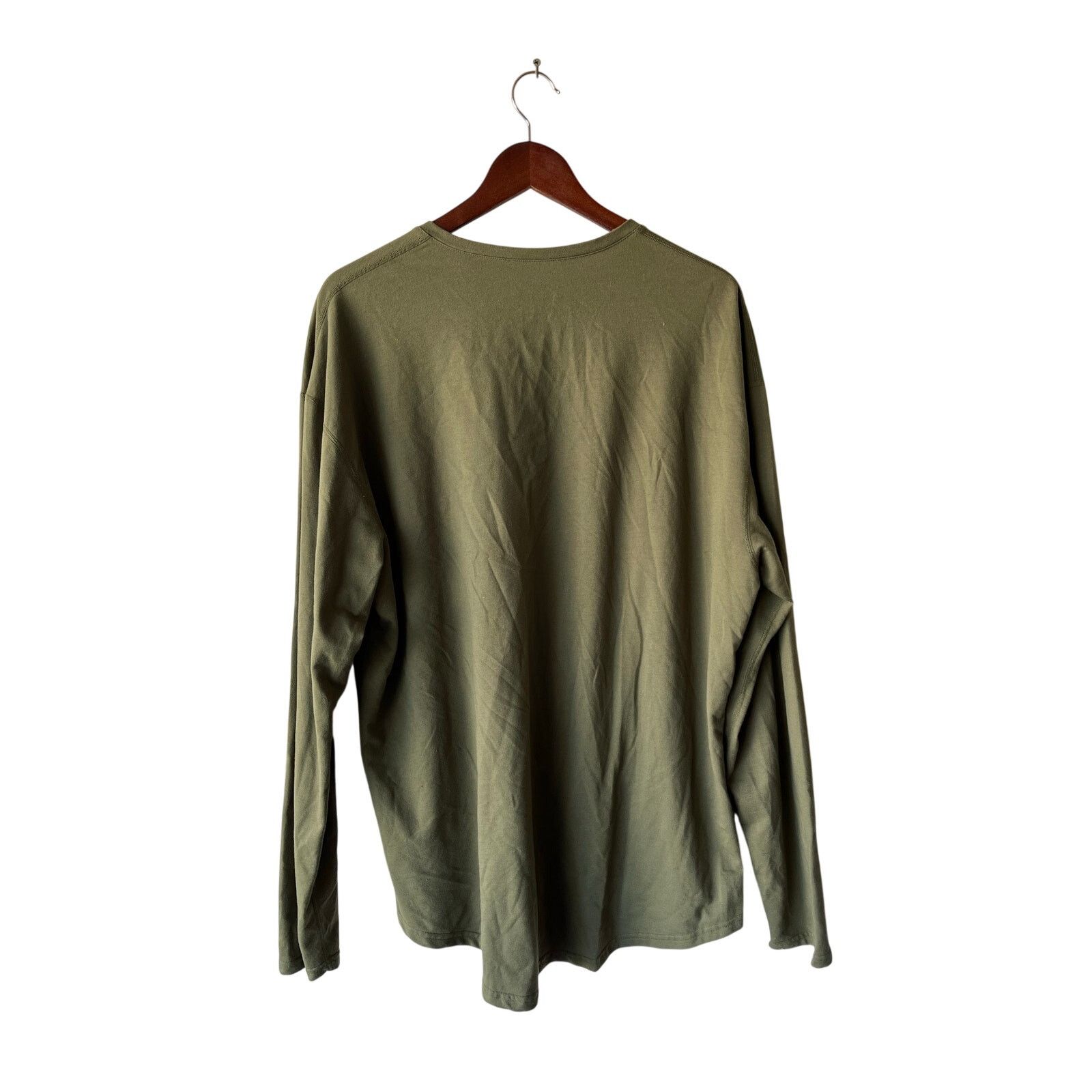 BYLT Premium Basics BYLT Basics Drop-Cut Henley Shirt Mens Green Lux Size 2XL Size US XXL / EU 58 / 5 - 4 Thumbnail