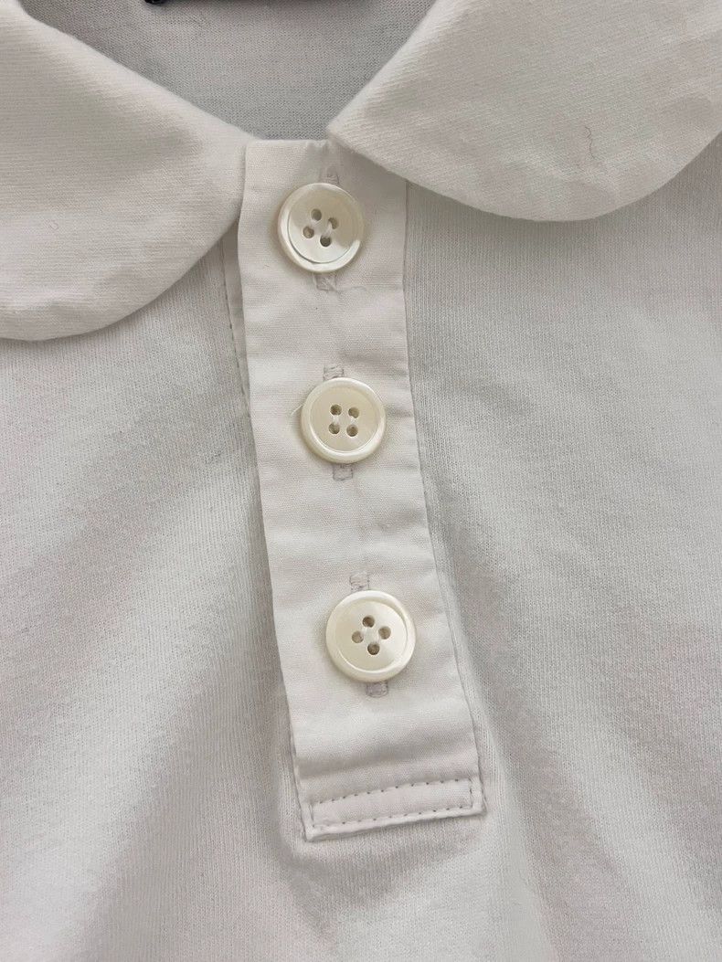 Comme des Garcons Comme Des Garcons White gold ingot collar short sleeved s Size M / US 6-8 / IT 42-44 - 3 Thumbnail