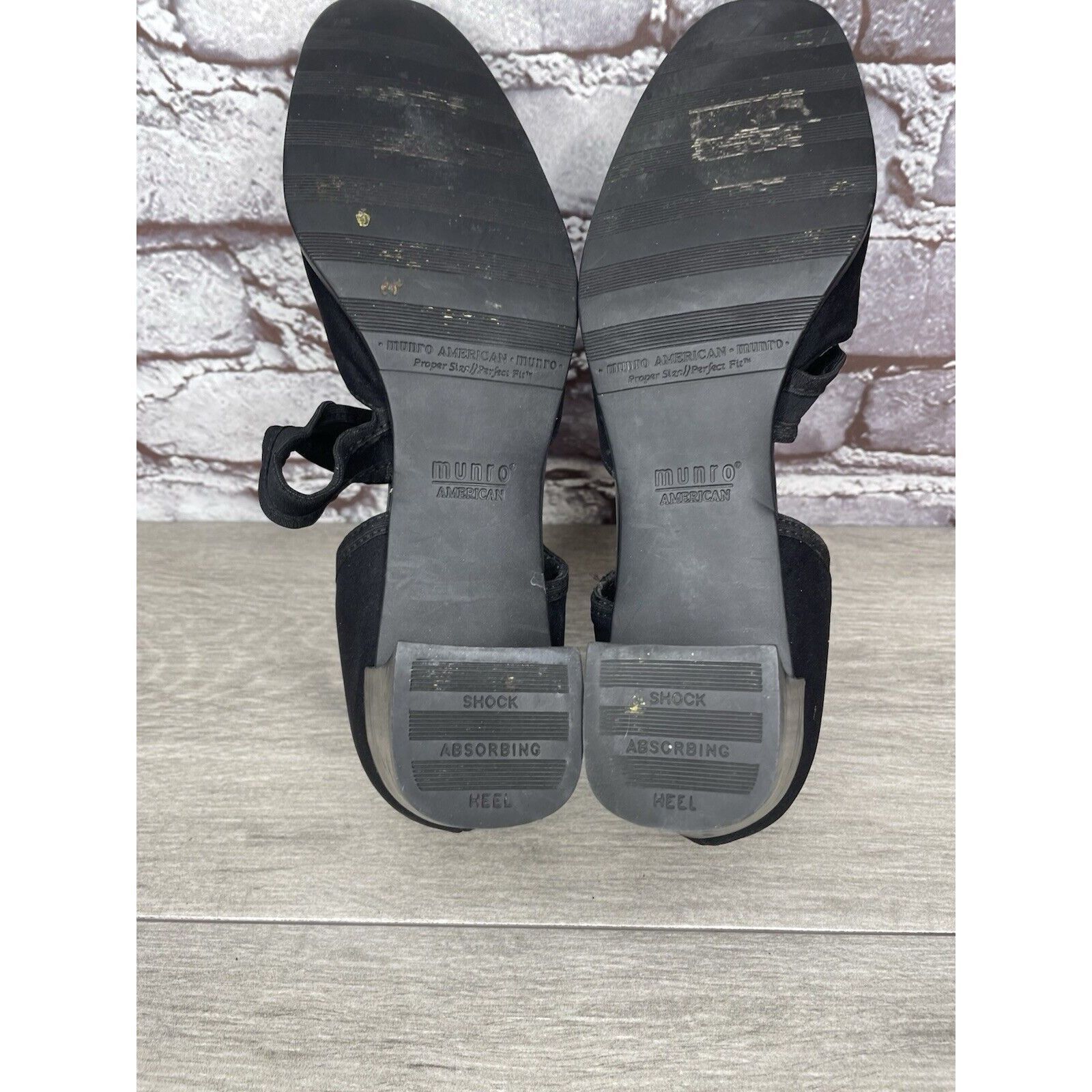 Other Munro American Whitney Black Fabric Elastic MaryJane Strap H Size US 8.5 / IT 38.5 - 8 Thumbnail