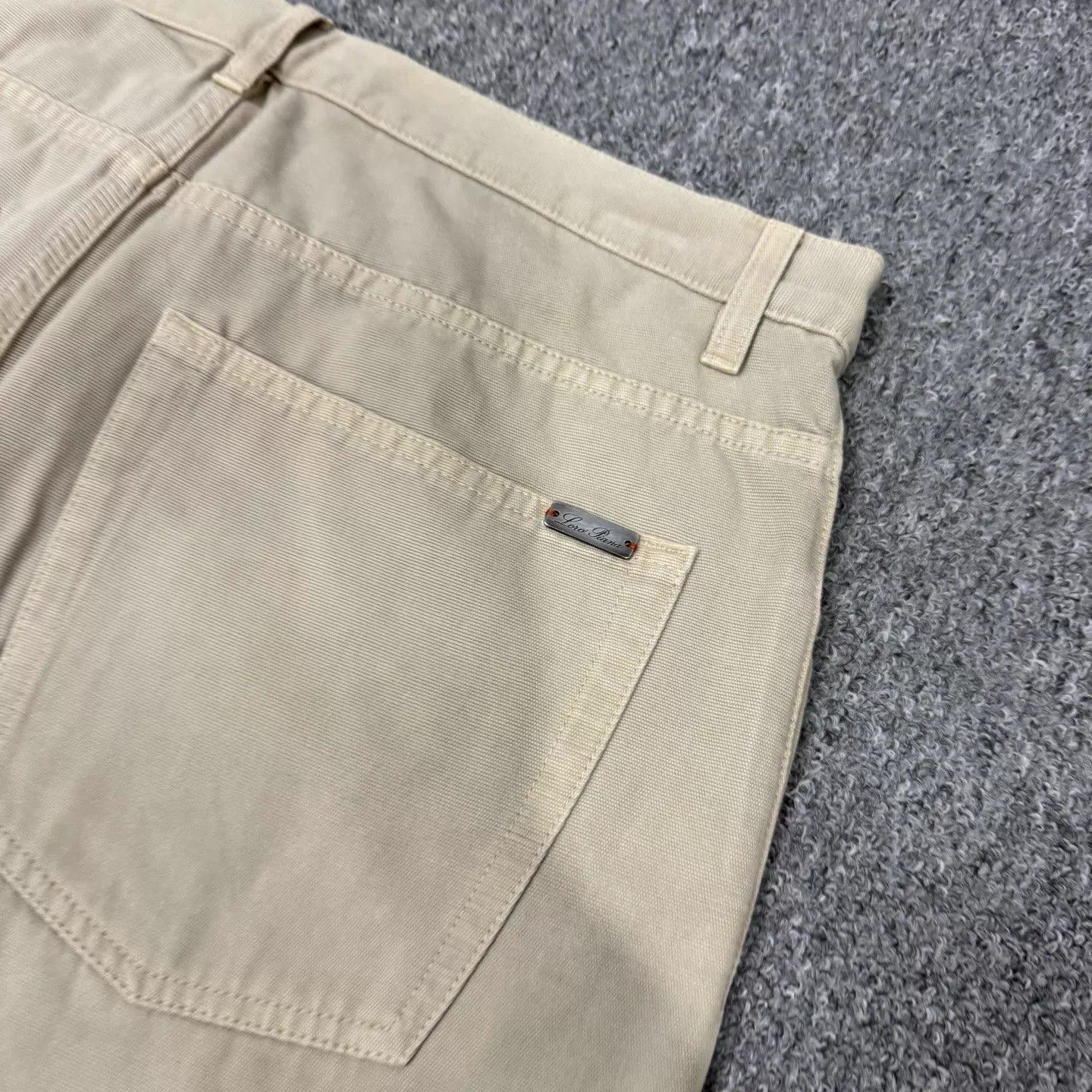 Loro Piana LP khaki back silver accent chino 33 99 new Size US 33 - 4 Thumbnail