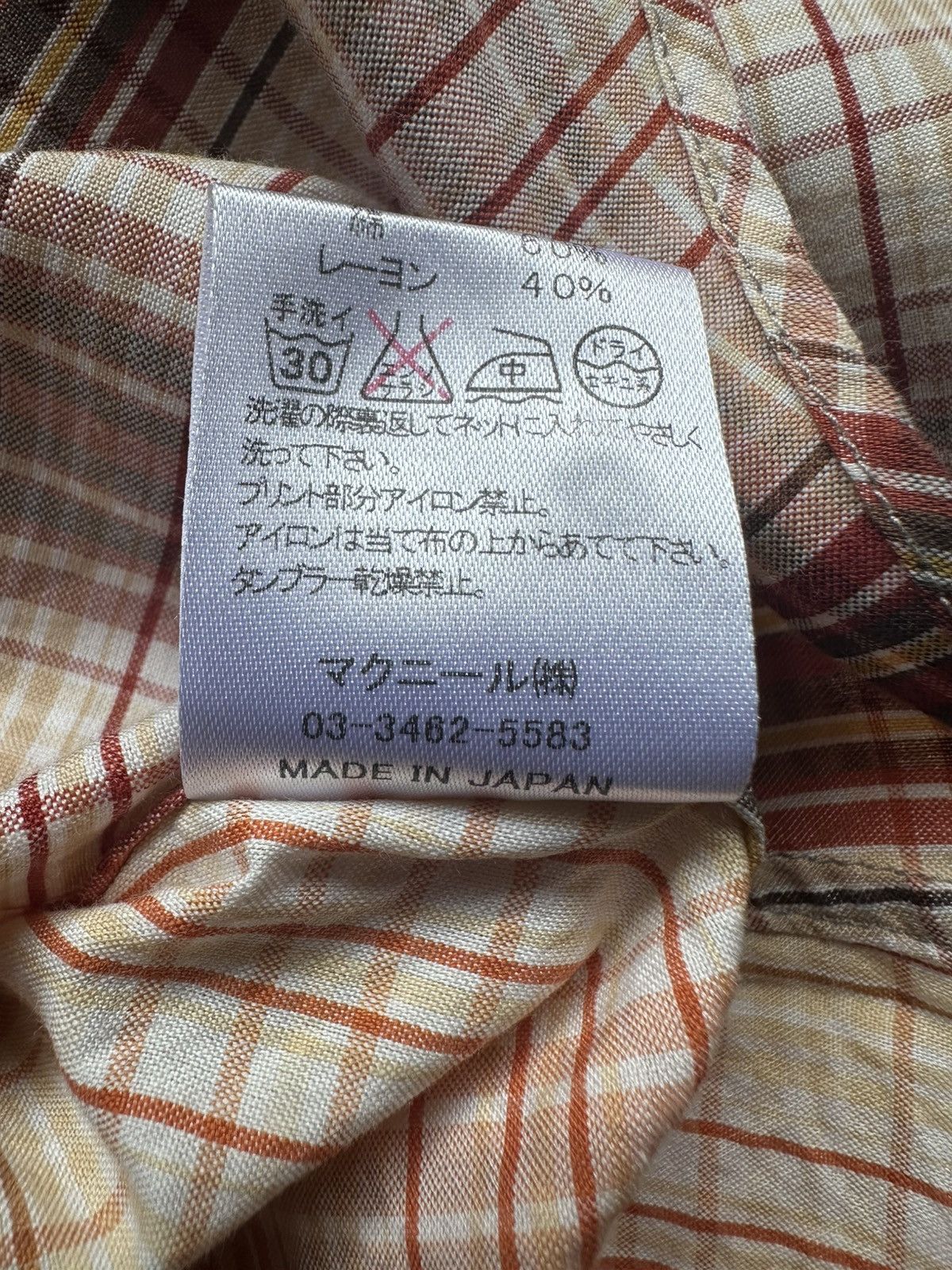 roarguns 2006SS - Roarguns “ Love & Peace “ shadow plaid shirt Size US M / EU 48-50 / 2 - 14 Thumbnail