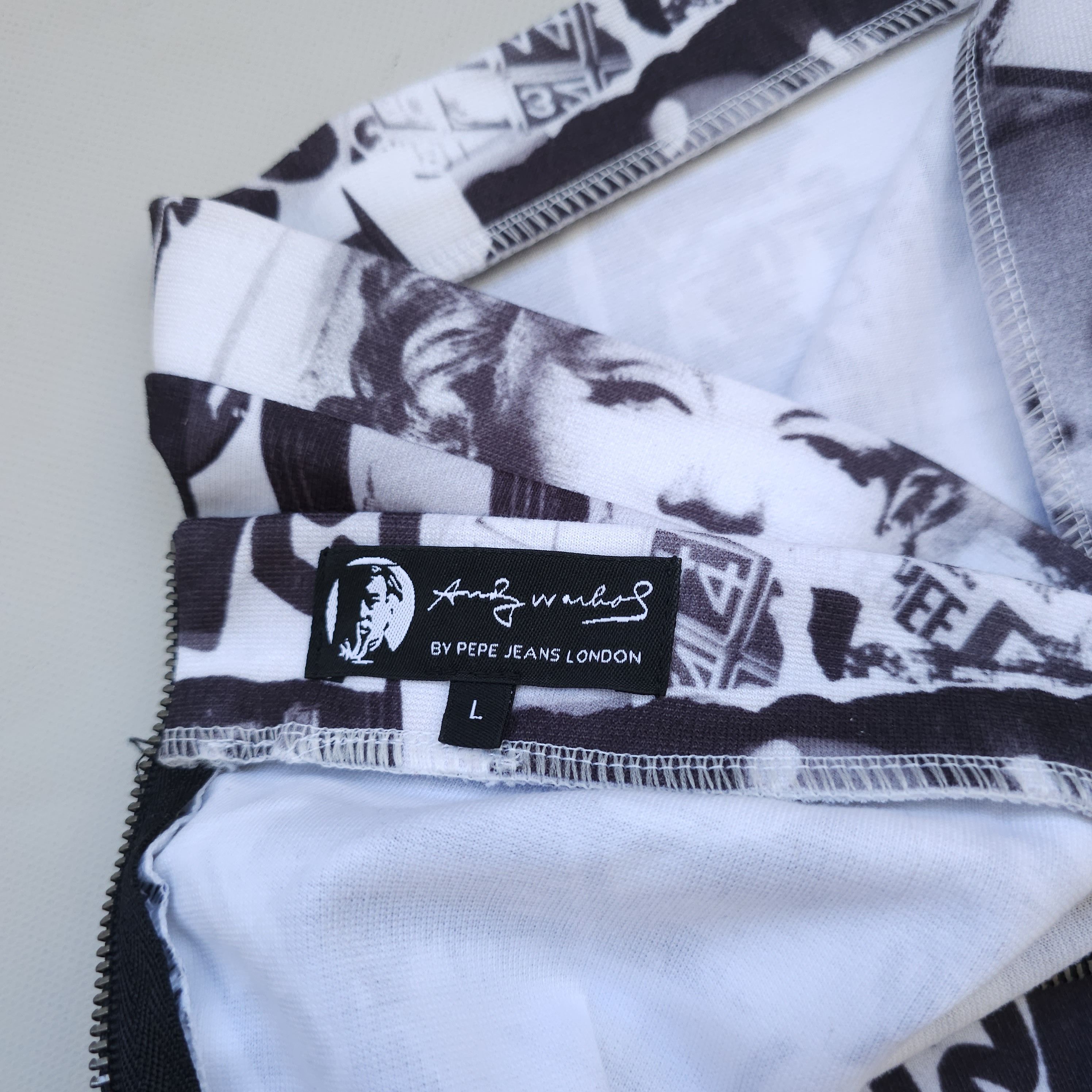 Andy Warhol Andy Warhol by Pepe Jeans Mini Skirt Printed Retro L (W31) Size 34" / US 12 / IT 48 - 6 Thumbnail