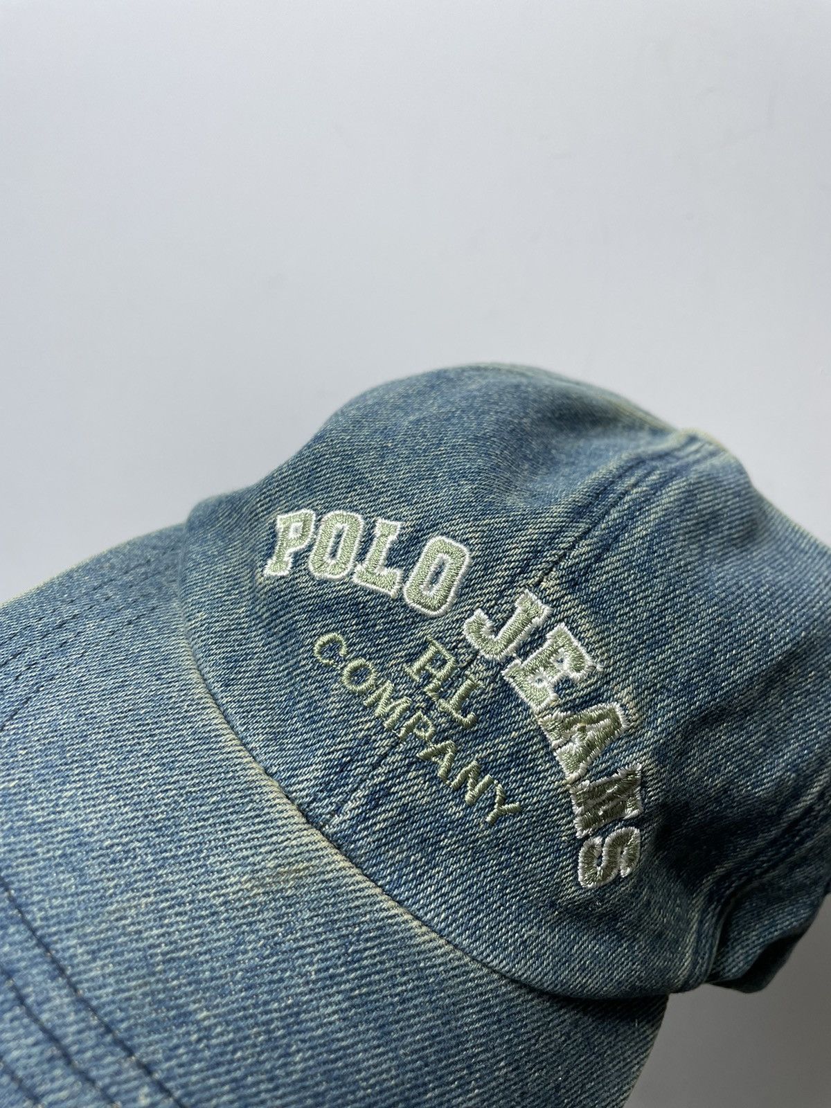 Polo Ralph Lauren Rare🔥Vintage Polo Jeans Polo Ralph Lauren Hat Cap Denim Size ONE SIZE - 6 Thumbnail