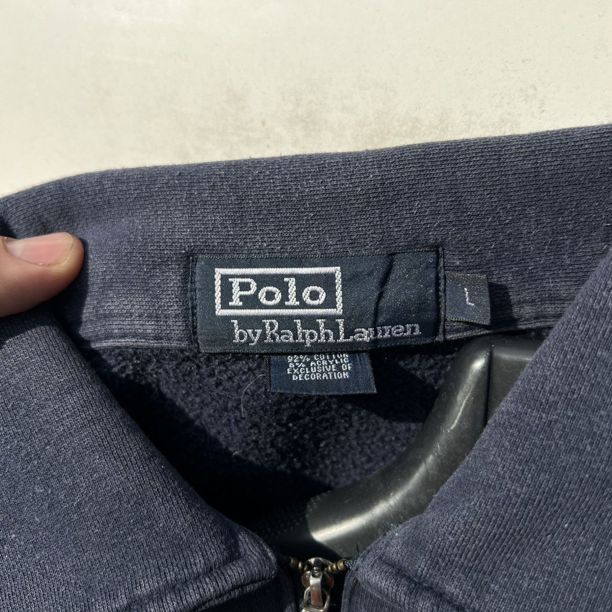 Polo Ralph Lauren Polo Ralph Lauren 1/4 zip hoodie vintage Size US L / EU 52-54 / 3 - 4 Thumbnail