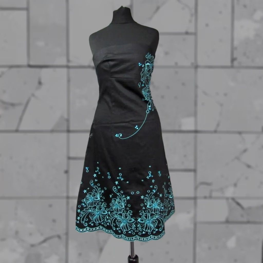 Vintage WOMENS JANE NORMAN EMBELISHED TRAPEZE DRESS SIZE 8 Size M / US 6-8 / IT 42-44 - 1 Thumbnail