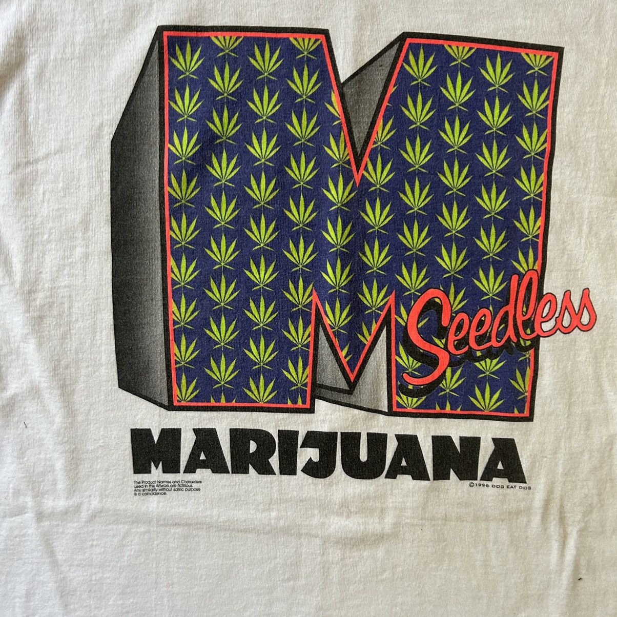 Vintage Marijuana Seedless Vtg Tee Size US L / EU 52-54 / 3 - 3 Thumbnail