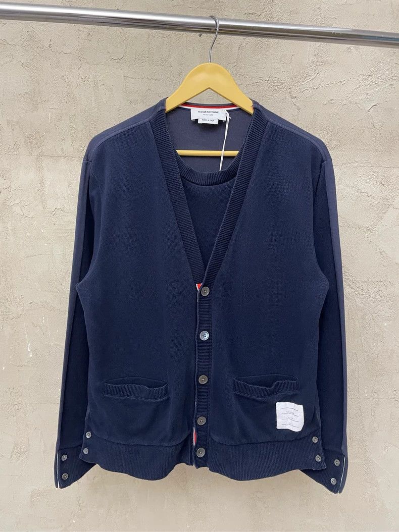 Thom Browne Thom Browne A long-sleeved cardigan Size US L / EU 52-54 / 3 - 2 Thumbnail