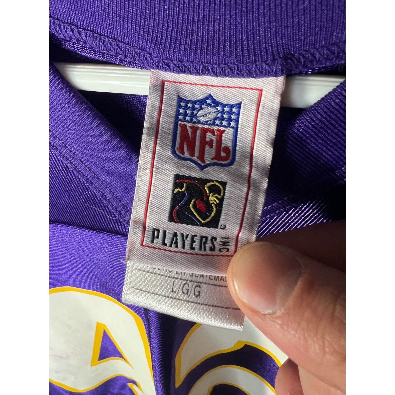 Reebok Vintage Minnesota Vikings Jersey Men’s LG Purple Home 42 Dar Size US L / EU 52-54 / 3 - 4 Thumbnail