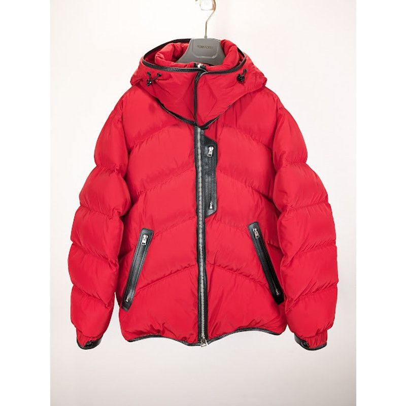Tom Ford o1rshd1 Puffer Jacket in Candy Red Size US M / EU 48-50 / 2 - 1 Thumbnail