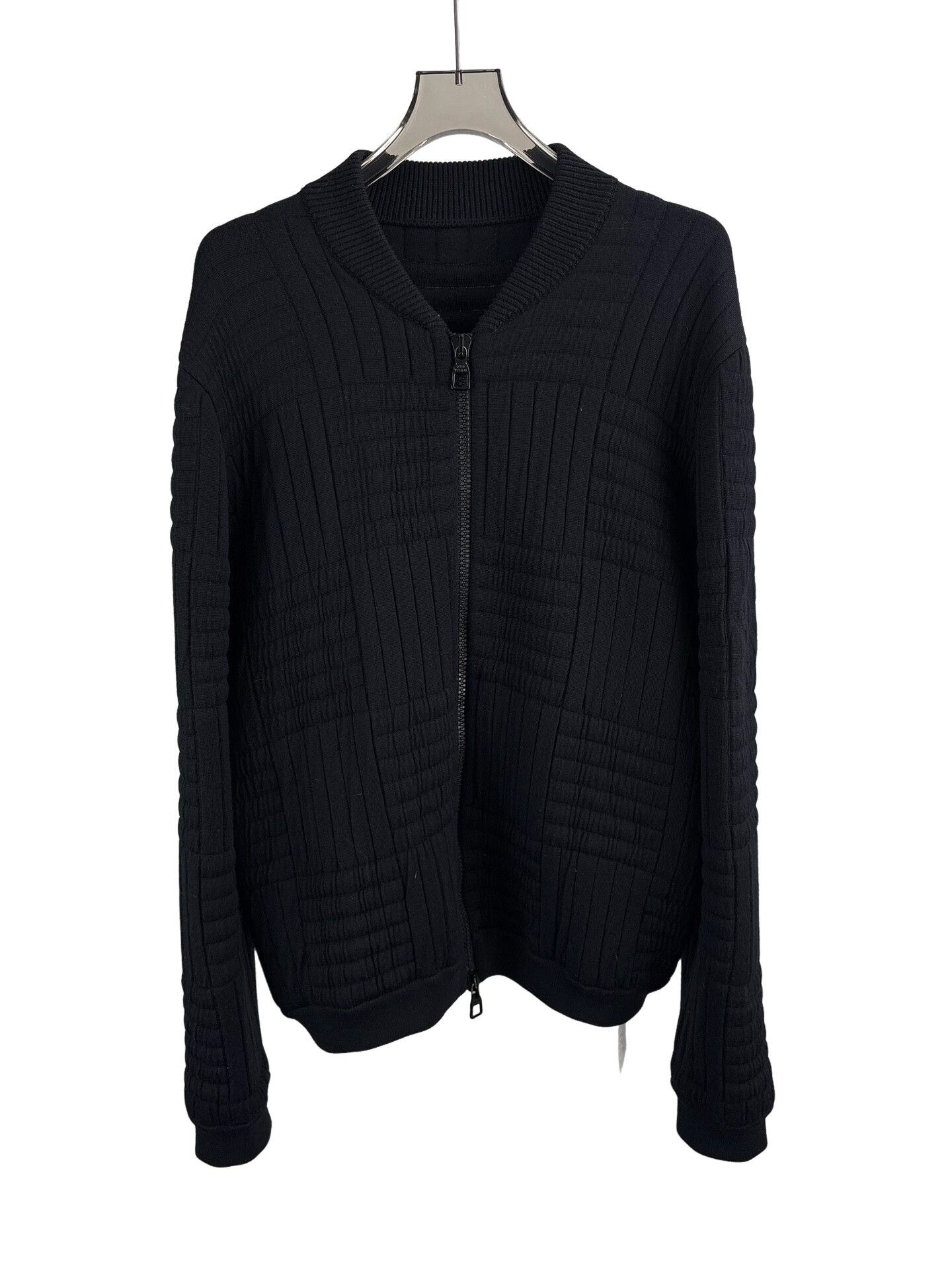 Louis Vuitton Louis Vuitton Textured Wool Zip Jacket XL Size US XL / EU 56 / 4 - 1 Thumbnail