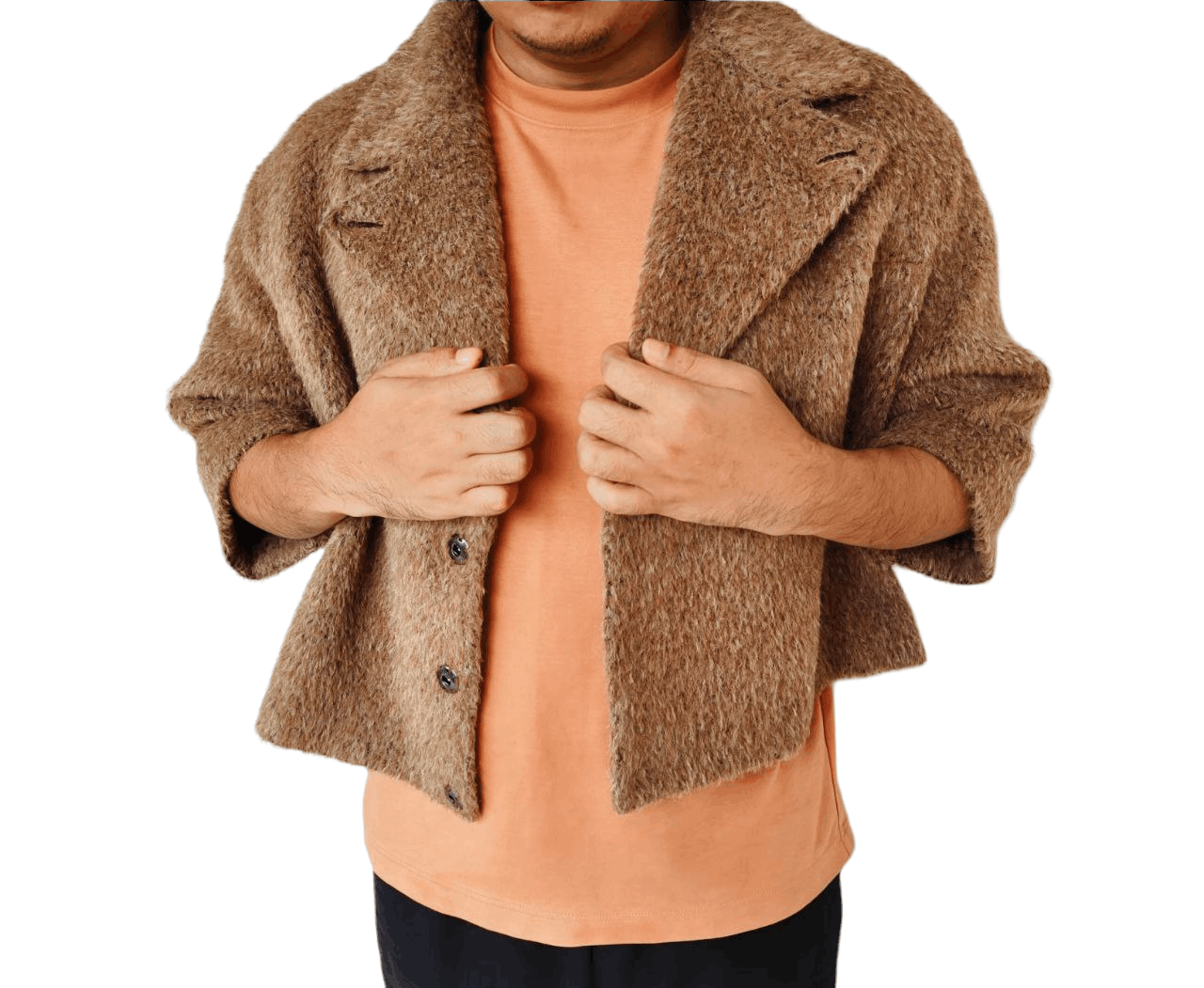 Yohji Yamamoto Y's Drop Shoulder Crop Alpaca fur Jacket Size M / US 6-8 / IT 42-44 - 3 Thumbnail