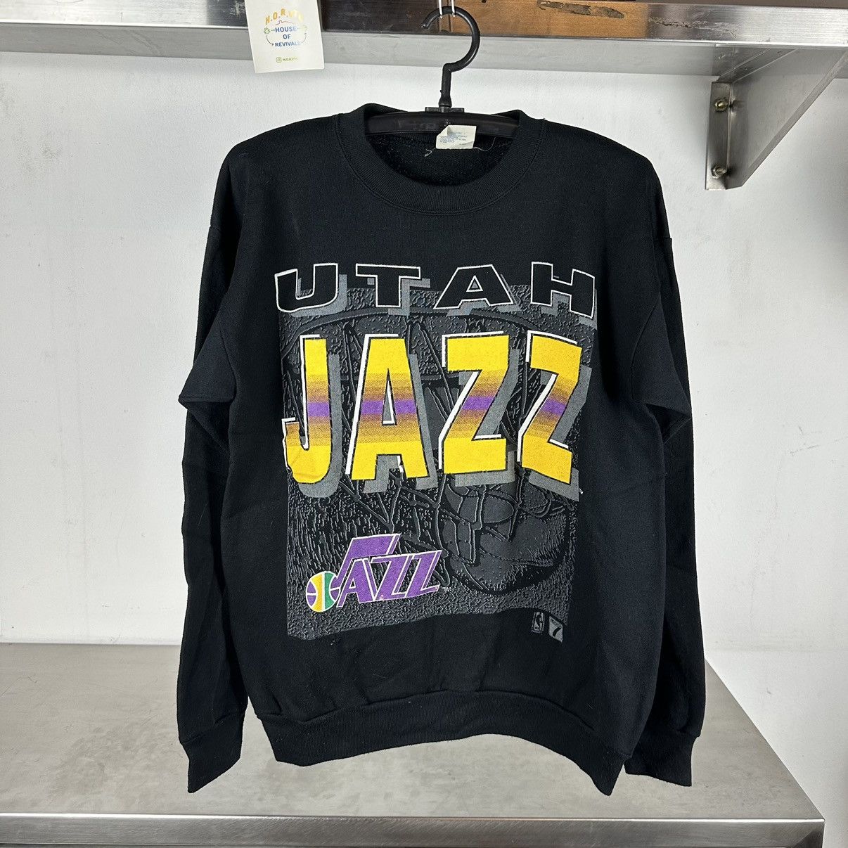 NBA Tultex Vintage Vintage 90s Utah Jazz Basketball NBA Sweatshirt Grailed