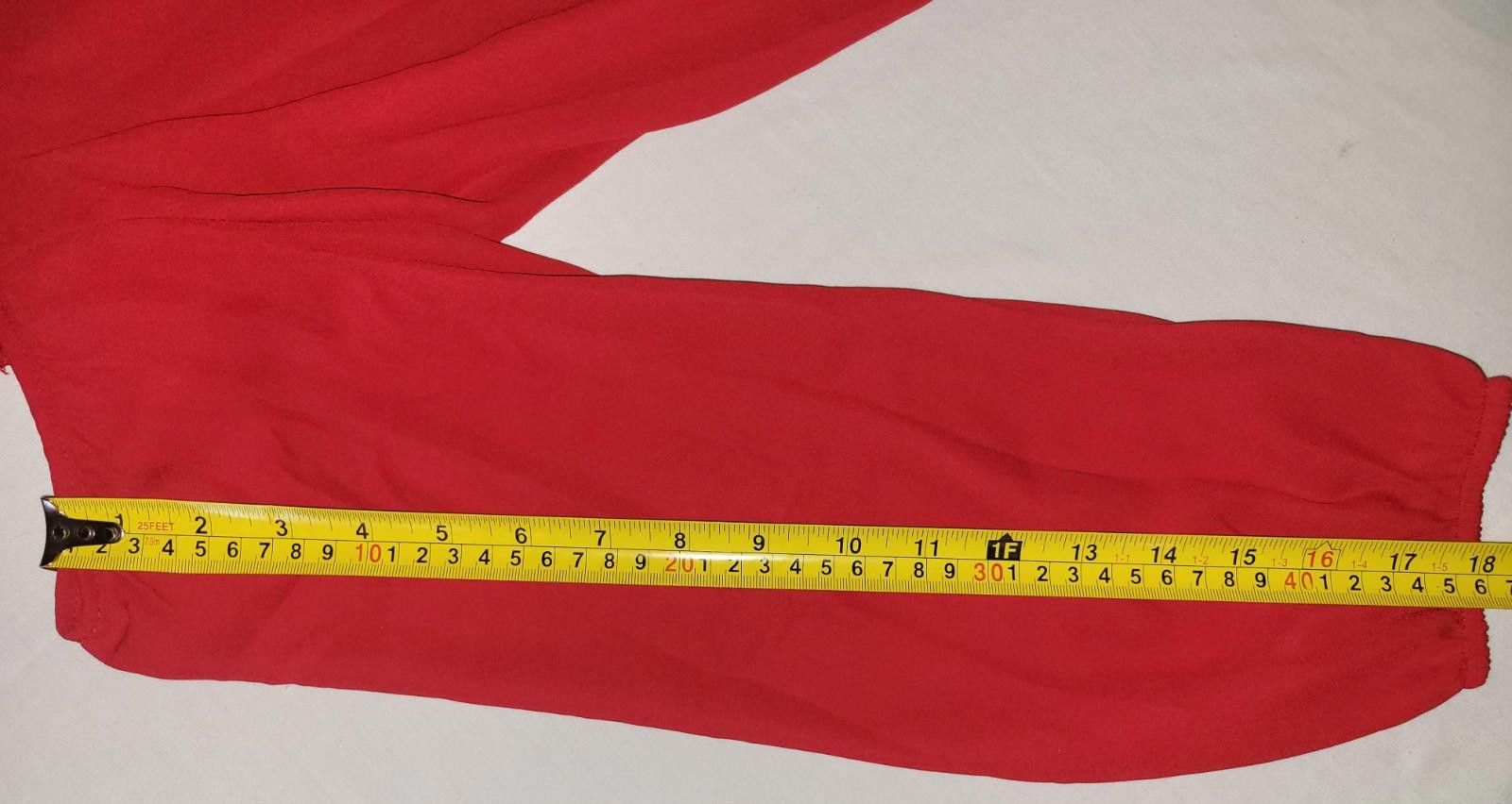 Designer No Boundries women's Medium[7-9] red blouse long sleeve Size M / US 6-8 / IT 42-44 - 3 Thumbnail