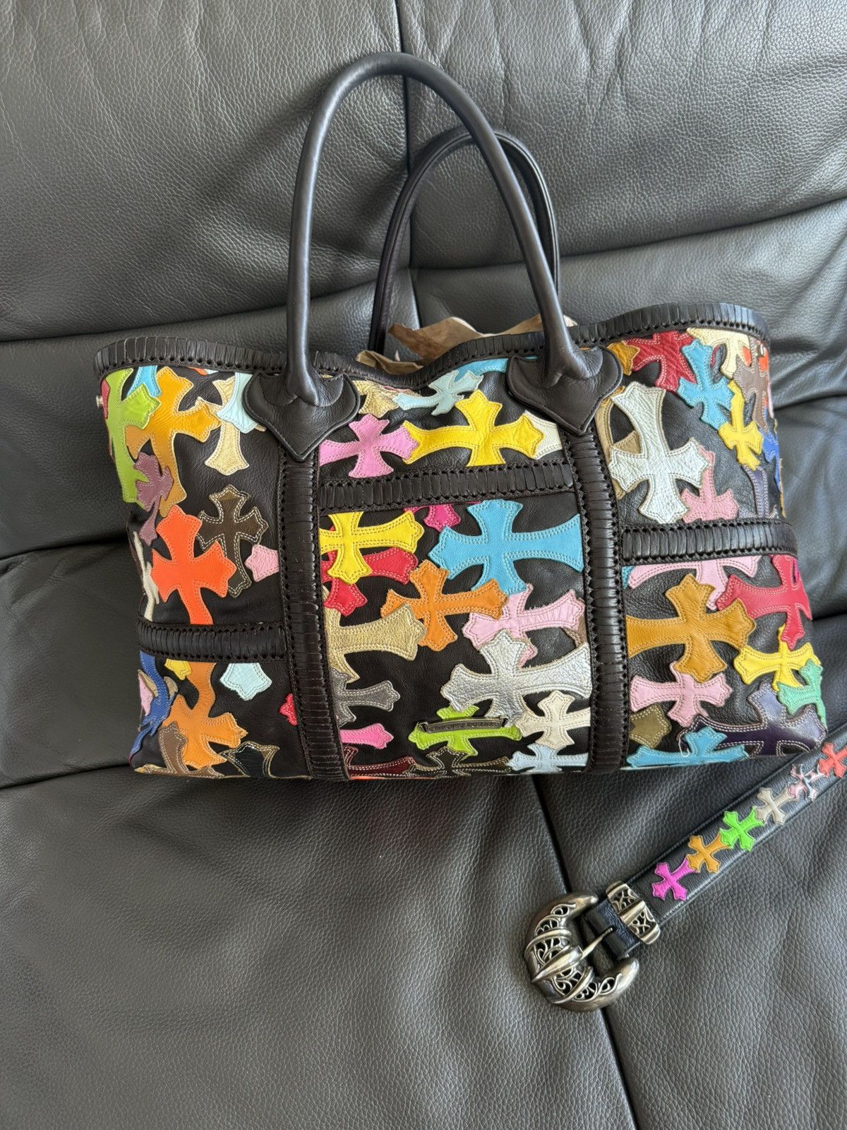 Chrome Hearts CH RAINBOW RUG TOTE (RARE) Size ONE SIZE - 2 Thumbnail