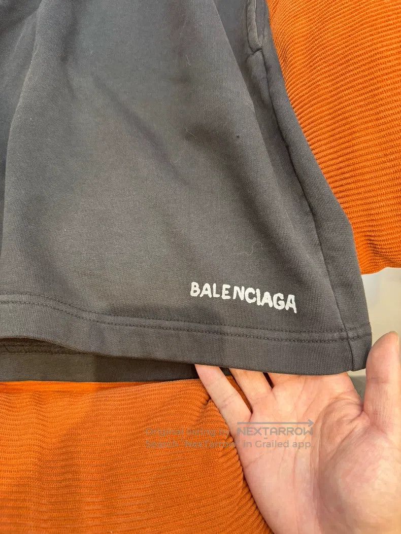 Balenciaga Balenciaga size S Solid Color Letter Drenched Logo Print E Size US 27 - 2 Thumbnail