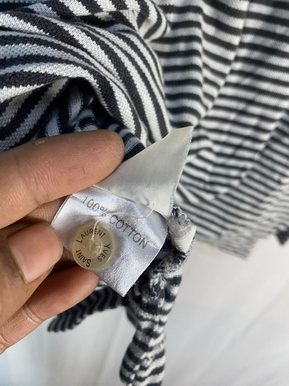 Yves Saint Laurent Best price 🔥Ysl stripe polo shirt Size US L / EU 52-54 / 3 - 8 Thumbnail