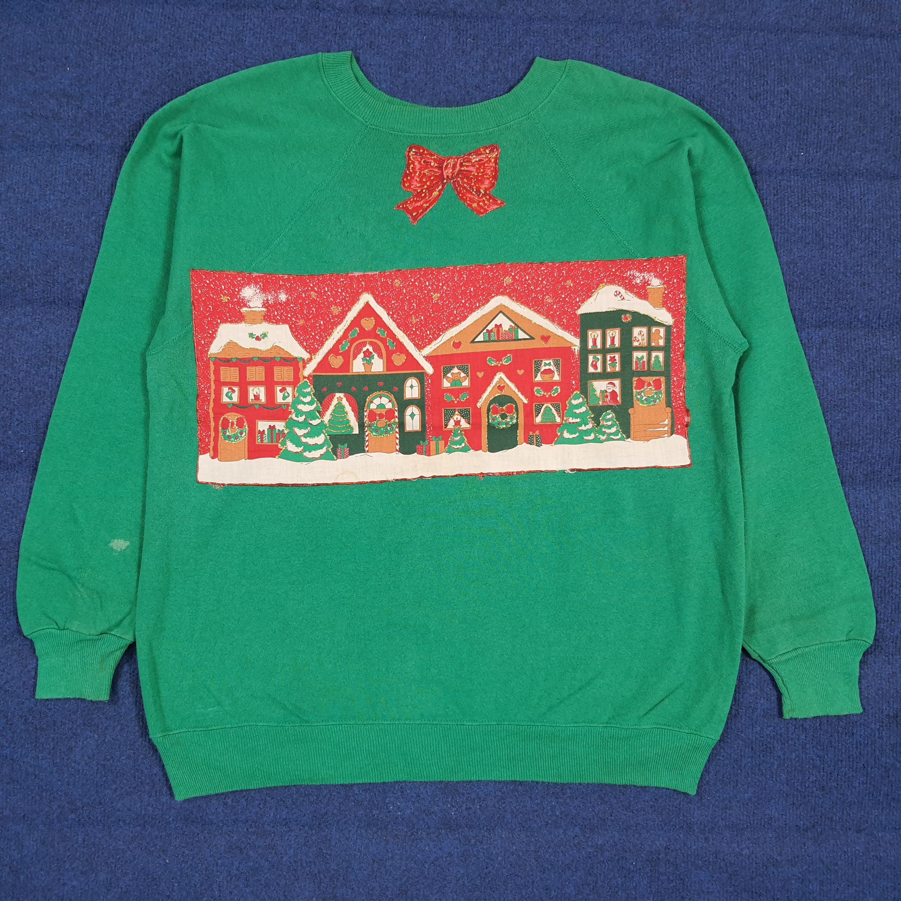 Hanes Vintage Hanes Christmas Graphic Sweatshirt C296N4 Size US L / EU 52-54 / 3 - 1 Thumbnail