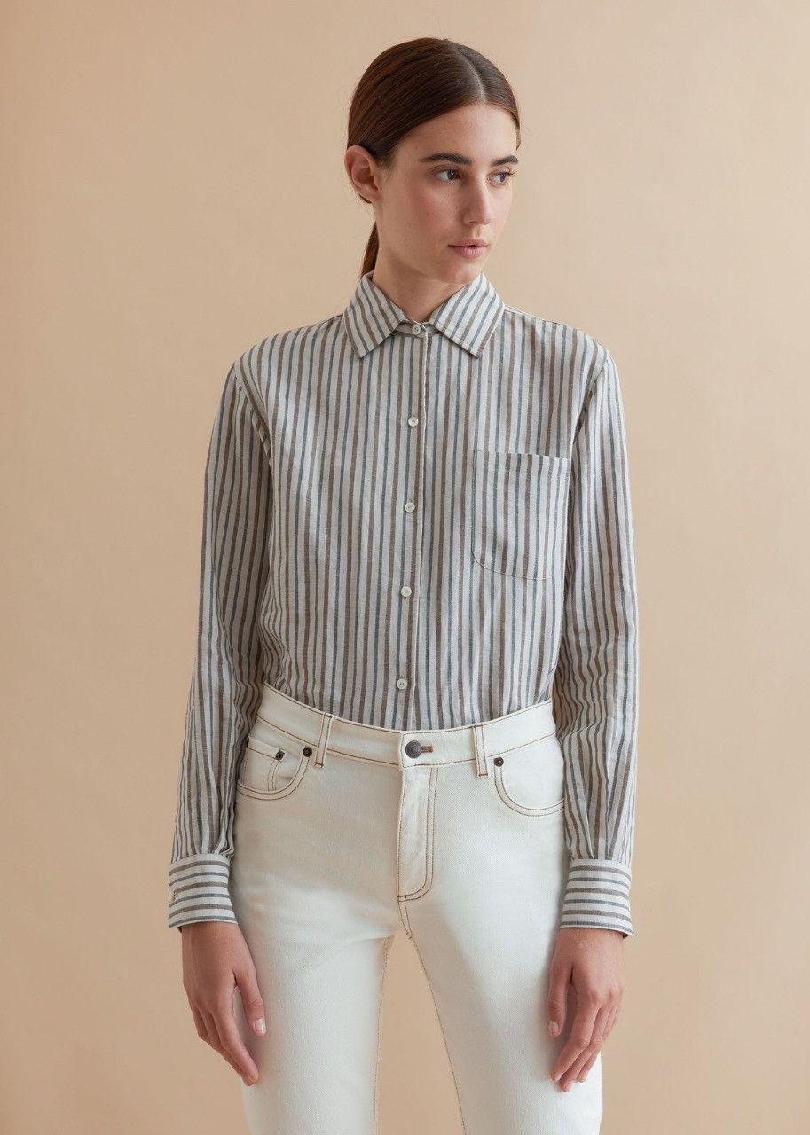 Loro Piana o1srvl11e0524 Shirt in Grey Size XL / US 12-14 / IT 48-50 - 2 Thumbnail