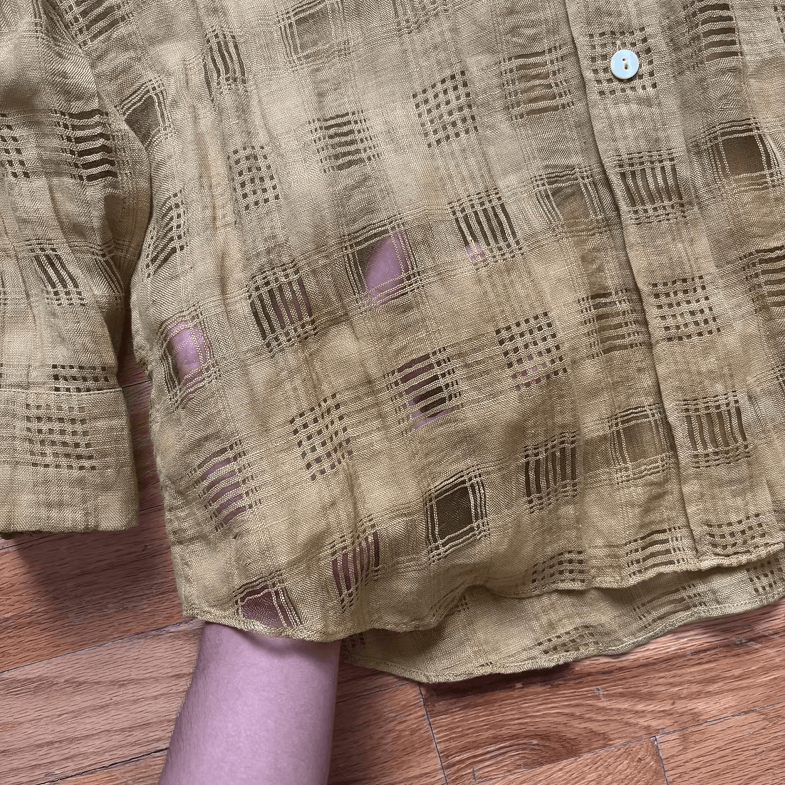 Dior SS2000 by John Galliano Tulle Plaid Button-Up Shirt Size US S / EU 44-46 / 1 - 4 Thumbnail