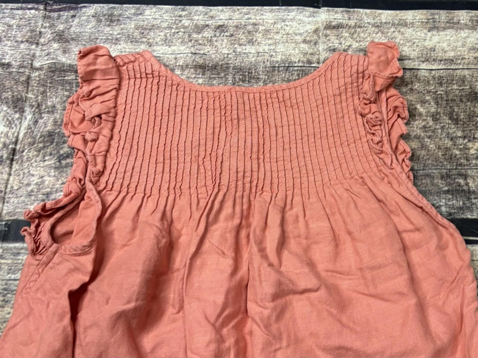 Other Aritzia Wilfred Top Womens XS Sleeveless Ruffle Linen Size XS / US 0-2 / IT 36-38 - 6 Thumbnail