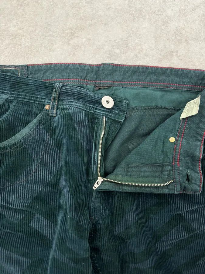 Marithe + Francois Girbaud 2000s Marithé + François Girbaud Dark Green Abstract Pants Size US 33 - 8 Thumbnail