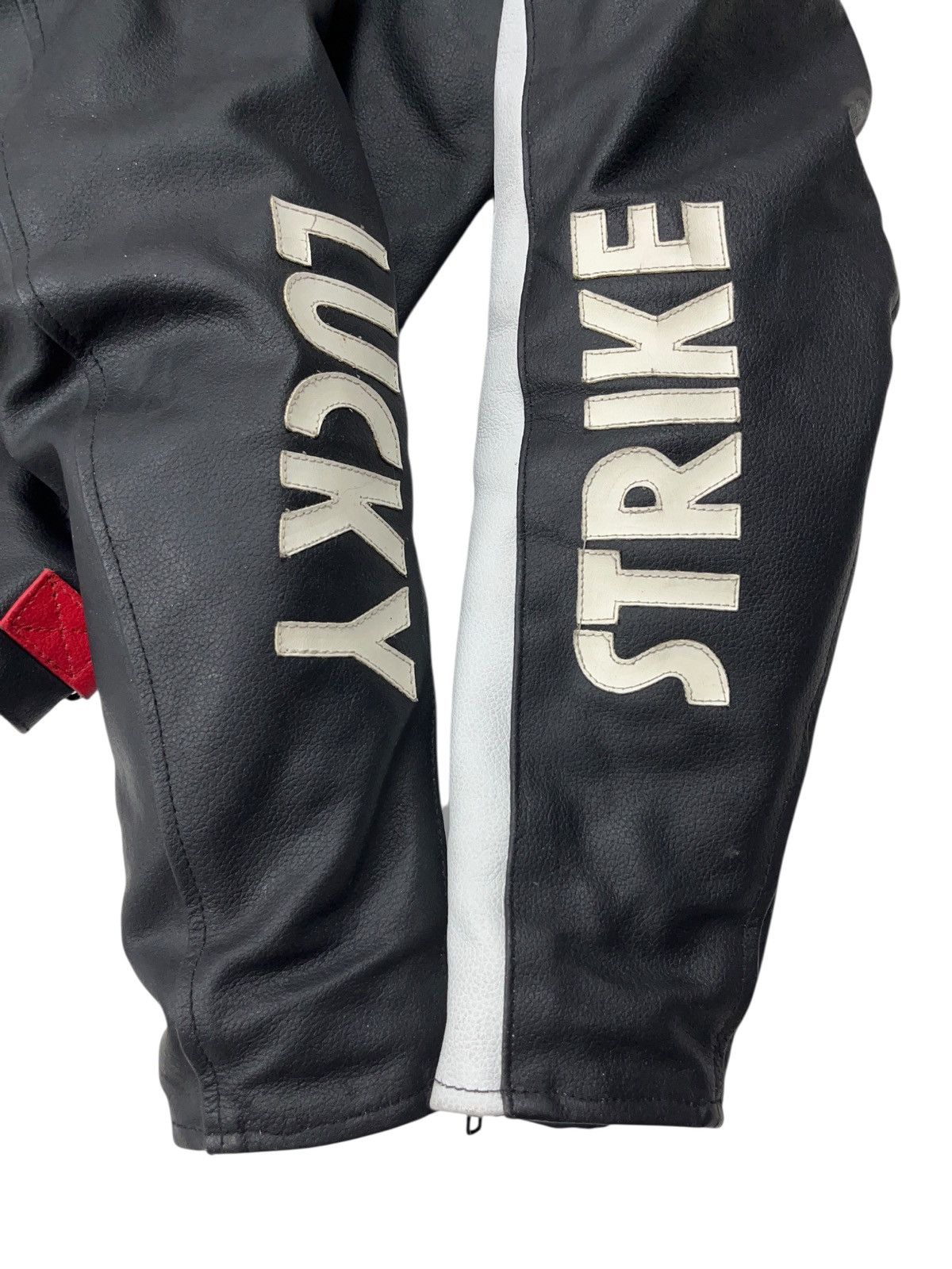 Genuine Leather Vintage Lucky Strike Leather Racing Jacket with Protection Size US XL / EU 56 / 4 - 4 Thumbnail