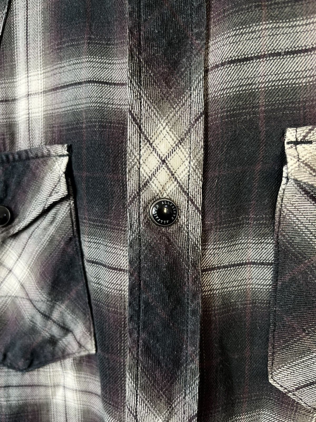 Allsaints Allsaints Dacoma Cotton Plaid Long Sleeve Shirt Size US M / EU 48-50 / 2 - 5 Thumbnail