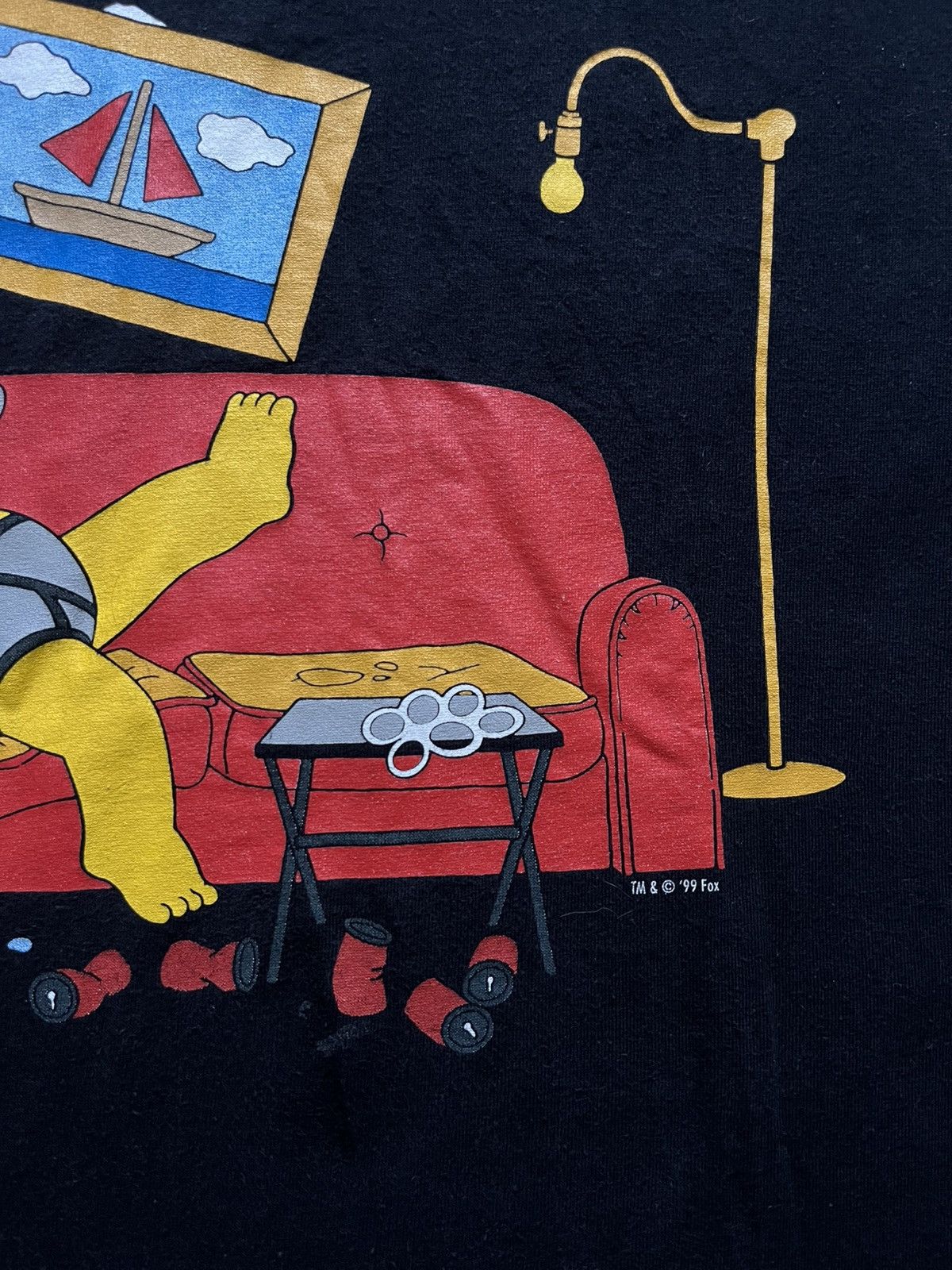 The Simpsons Vintage 90s the simpsons screen stars 1999 matt groening Size US XL / EU 56 / 4 - 4 Thumbnail