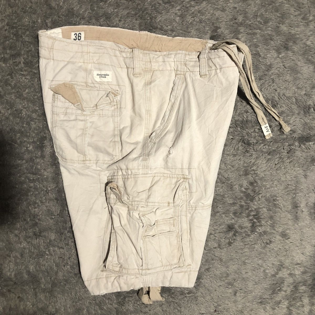 Abercrombie & Fitch × Vintage ABERCROMBIE & FITCH SHORT CARGO PANTS Size US 36 / EU 52 - 4 Thumbnail