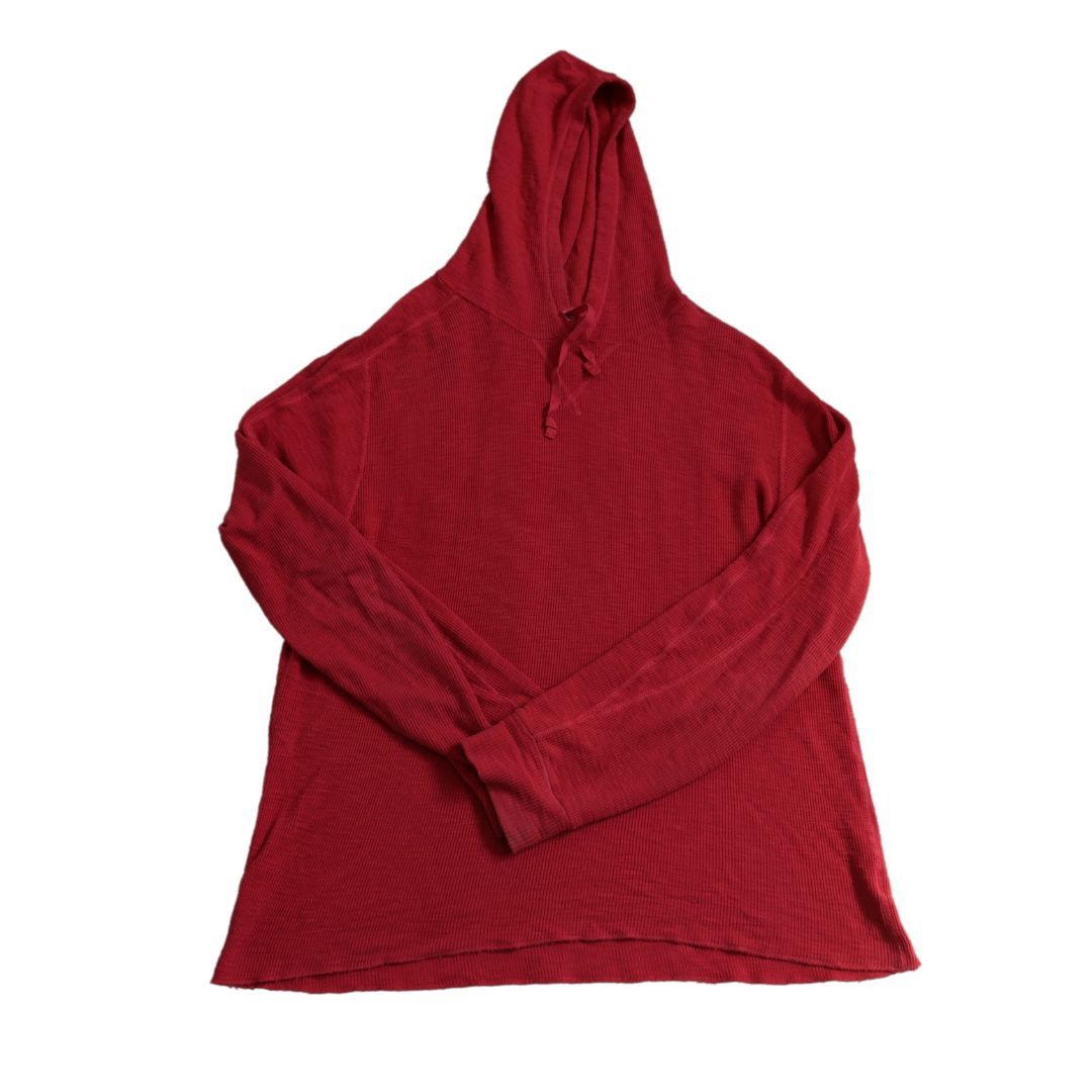 image of Polo Ralph Laurent Double Rl Red Waffle Knit Hoodie (Xl), Men's