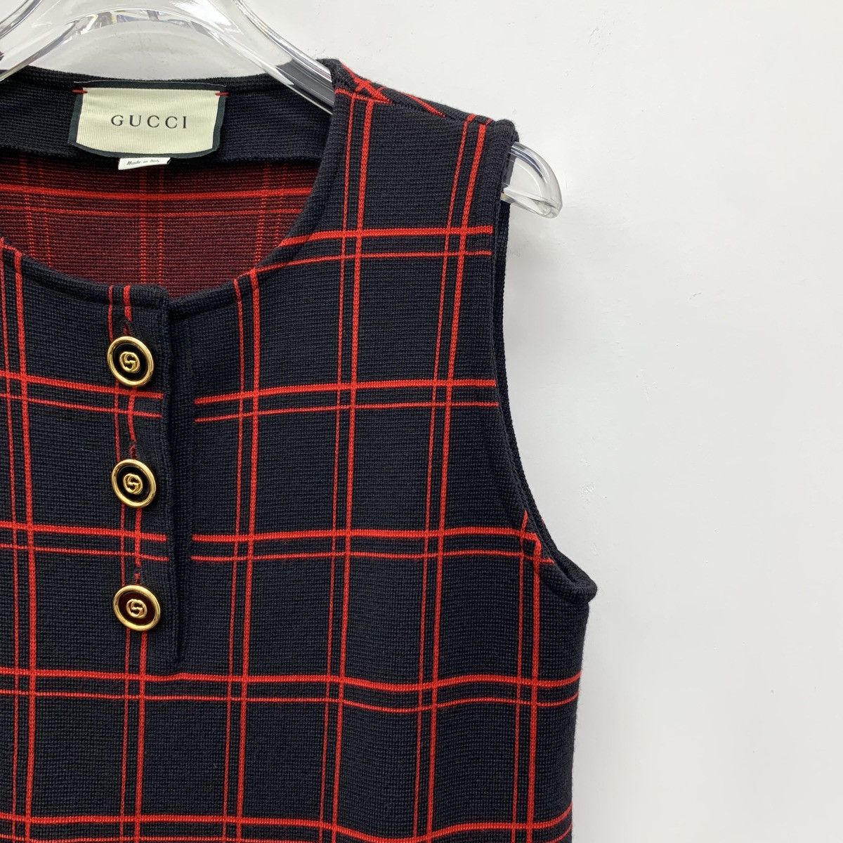 Gucci Gucci Wool Round Neck Single Breasted Sleeveless Dress Size S / US 4 / IT 40 - 3 Thumbnail