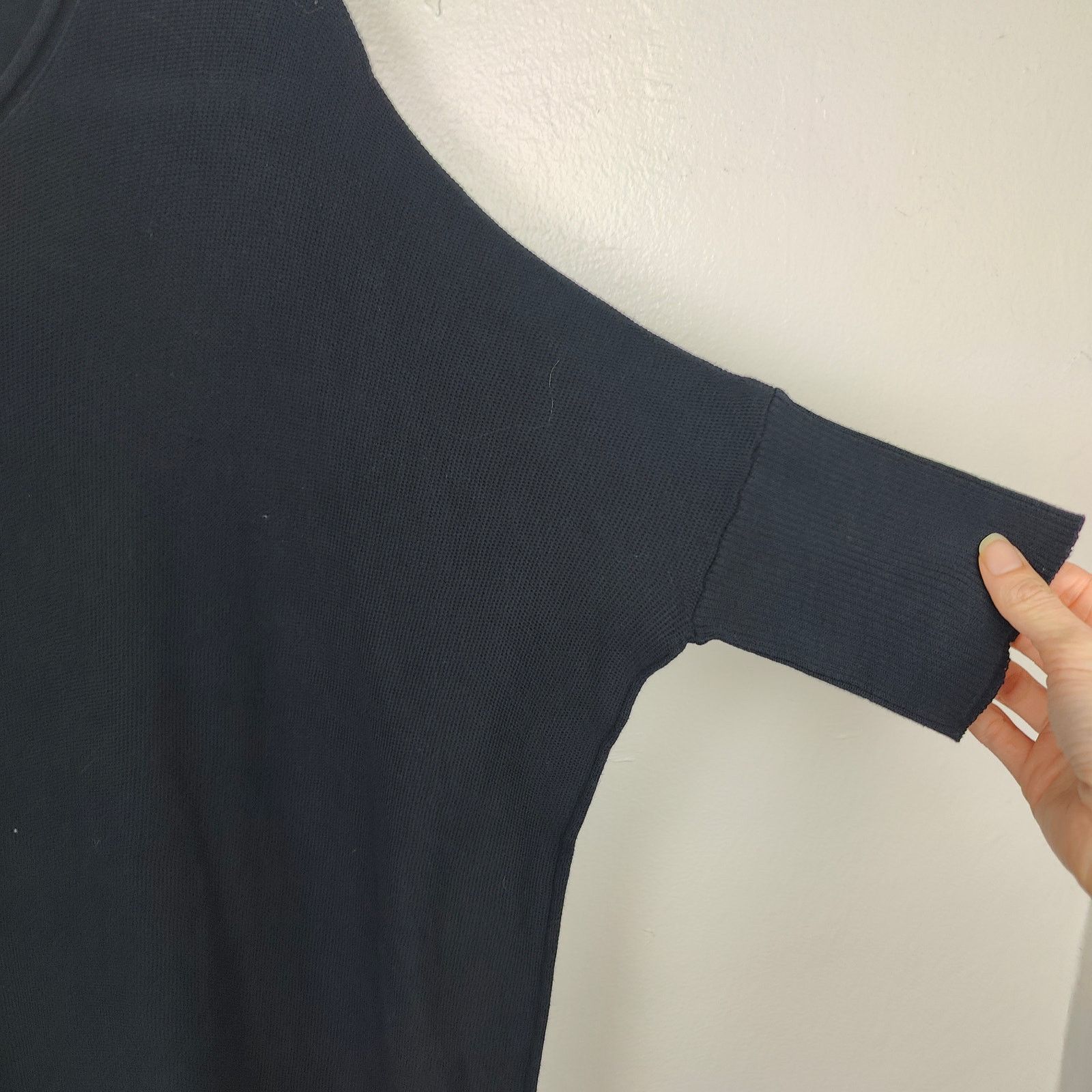 James Perse James Perse Knit Top Womens Medium 2 Black Dolman Sleeve Size M / US 6-8 / IT 42-44 - 3 Thumbnail