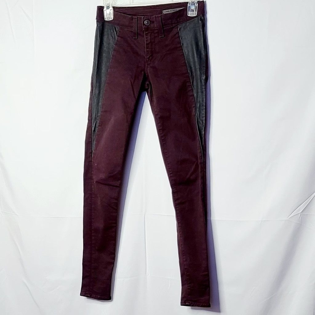 Rag & Bone Rag & Bone LIMITED EDITION lamb leather skinny jeans sz 25 Size 25" / US 0 / IT 36 - 4 Thumbnail