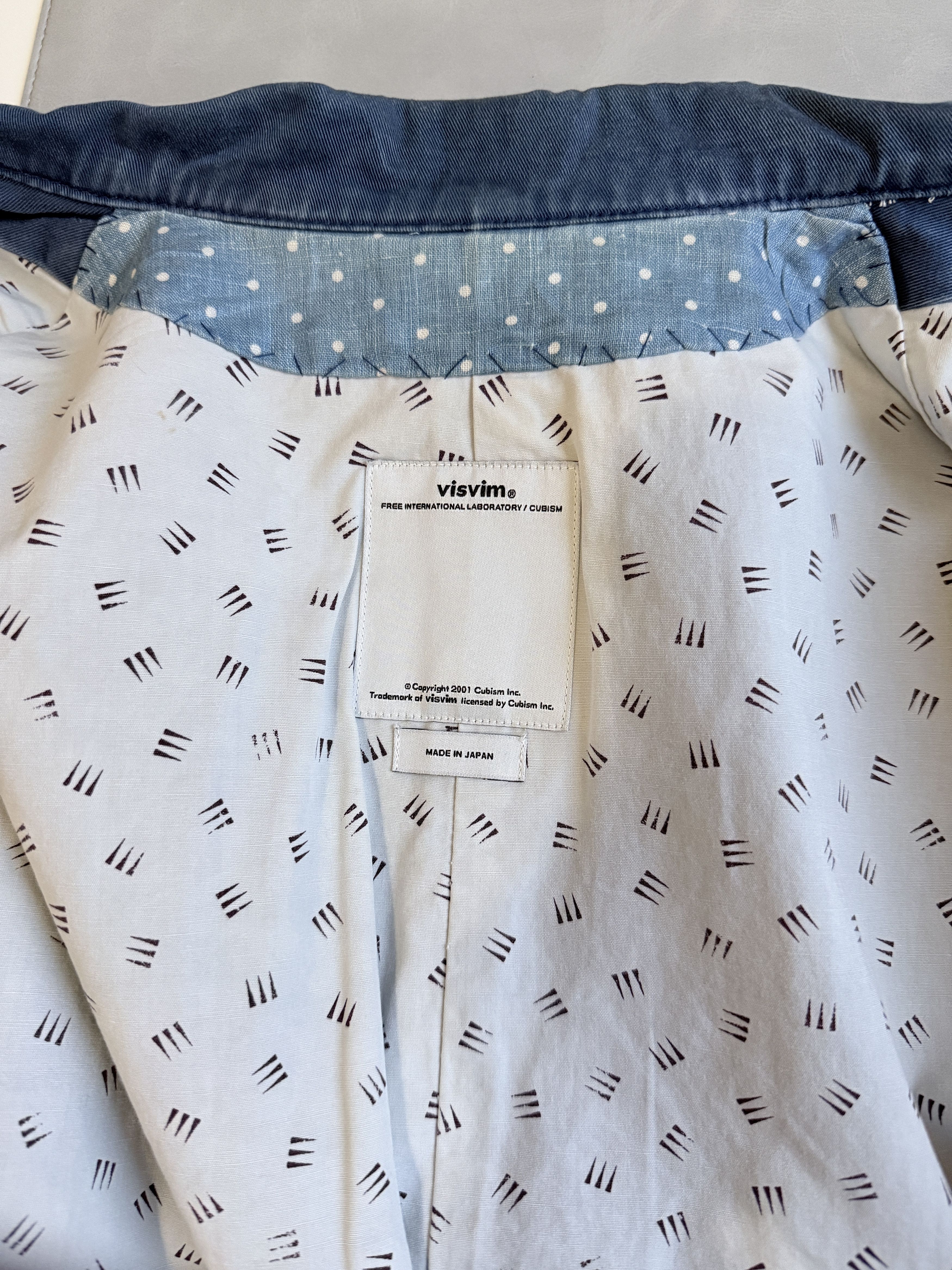 Visvim SS14 Mies Coat Indigo Blue Size US M / EU 48-50 / 2 - 13 Thumbnail