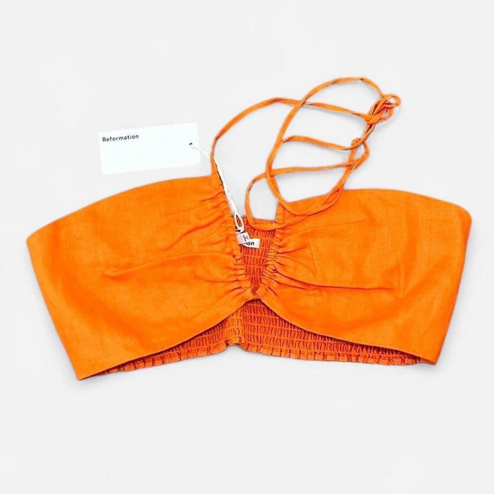 Reformation Reformation Isabel citrus orange halter bralette medium Size M / US 6-8 / IT 42-44 - 1 Thumbnail