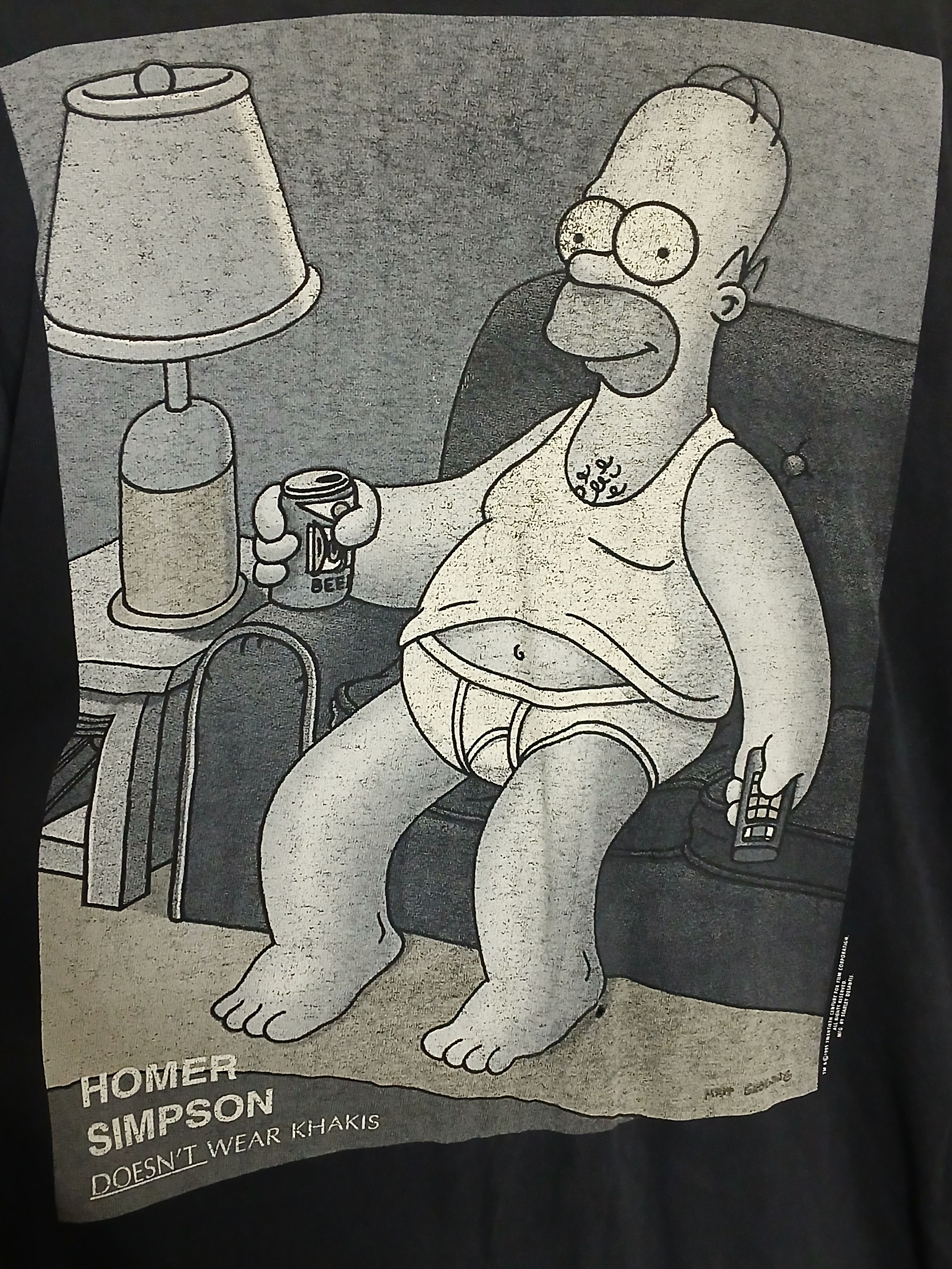 Cartoon Network × The Simpsons × Vintage Vintage 1995 The Simpsons T-Shirt dry rot Size US L / EU 52-54 / 3 - 3 Thumbnail