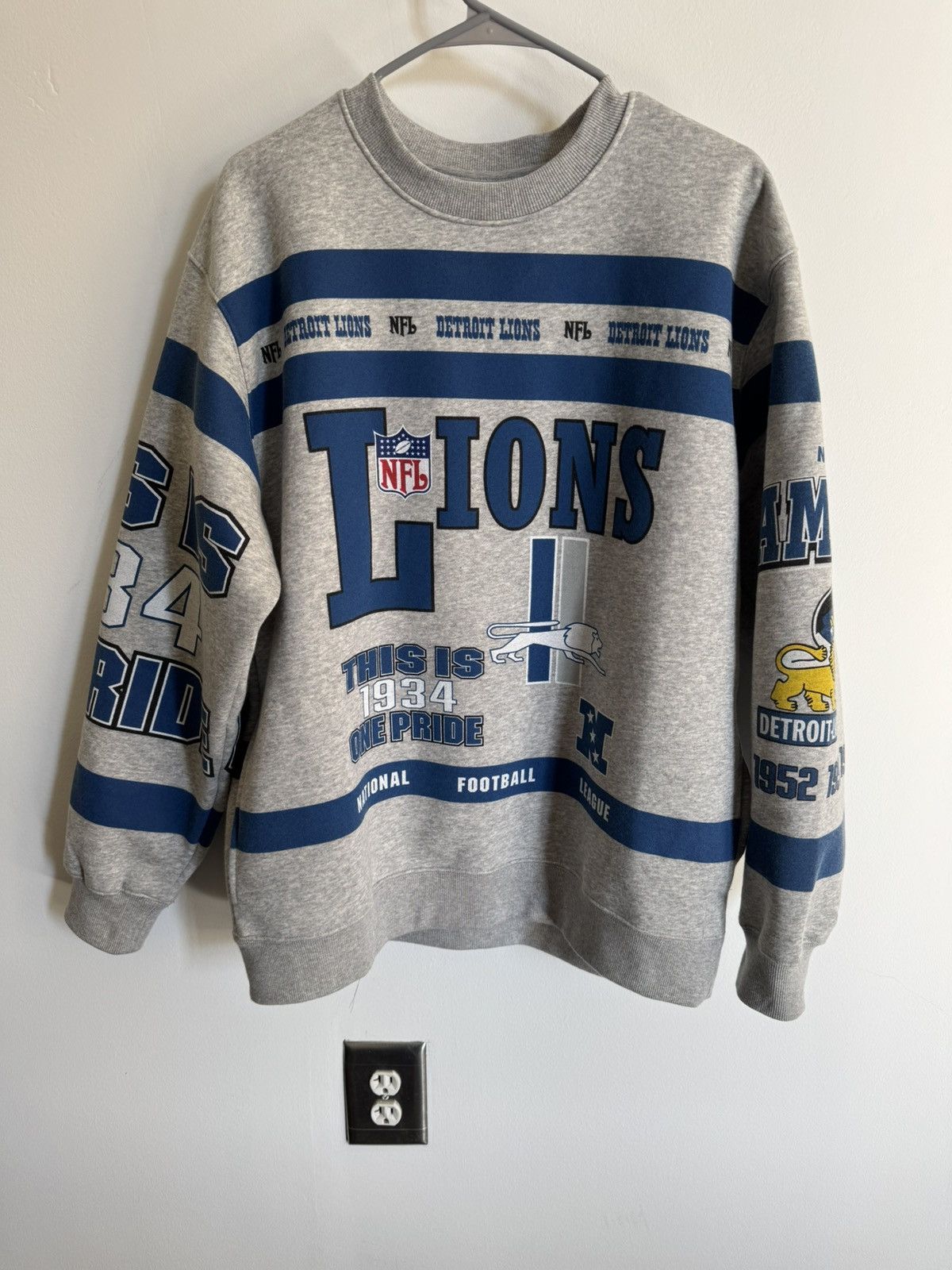 Mitchell & Ness Vintage Lions Sweater Size US L / EU 52-54 / 3 - 1 Thumbnail