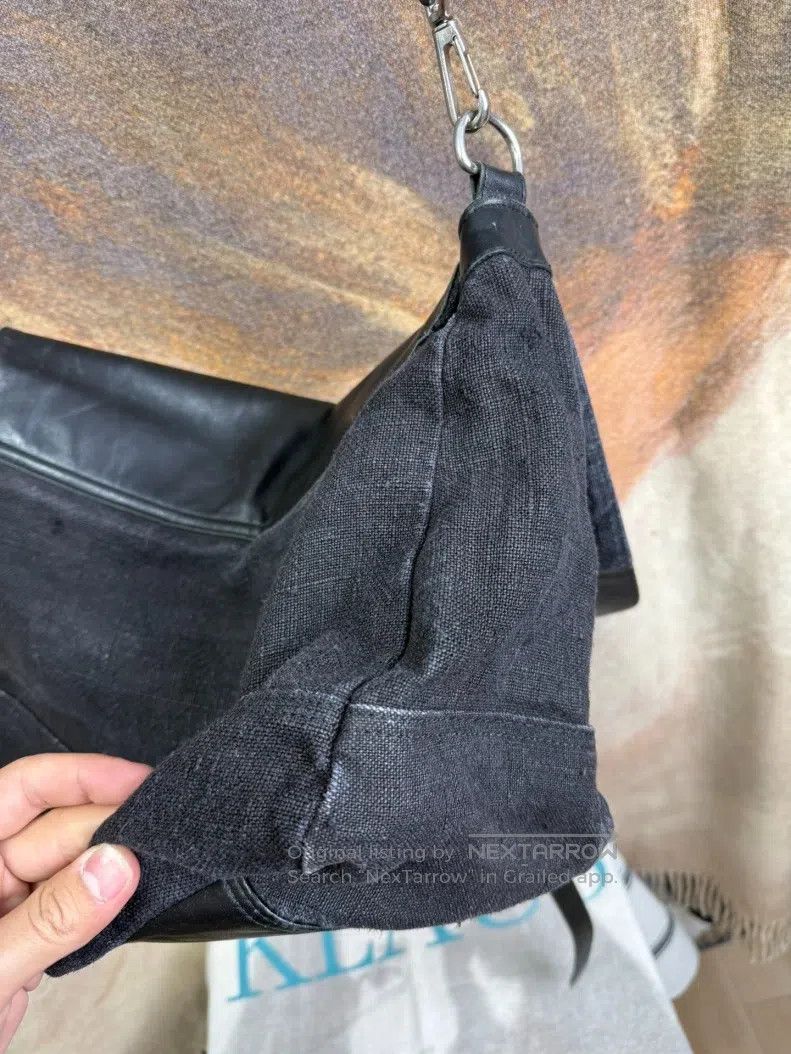 Yohji Yamamoto Yohji Yamamoto Patchwork Linen Messenger Bag Size ONE SIZE - 8 Thumbnail