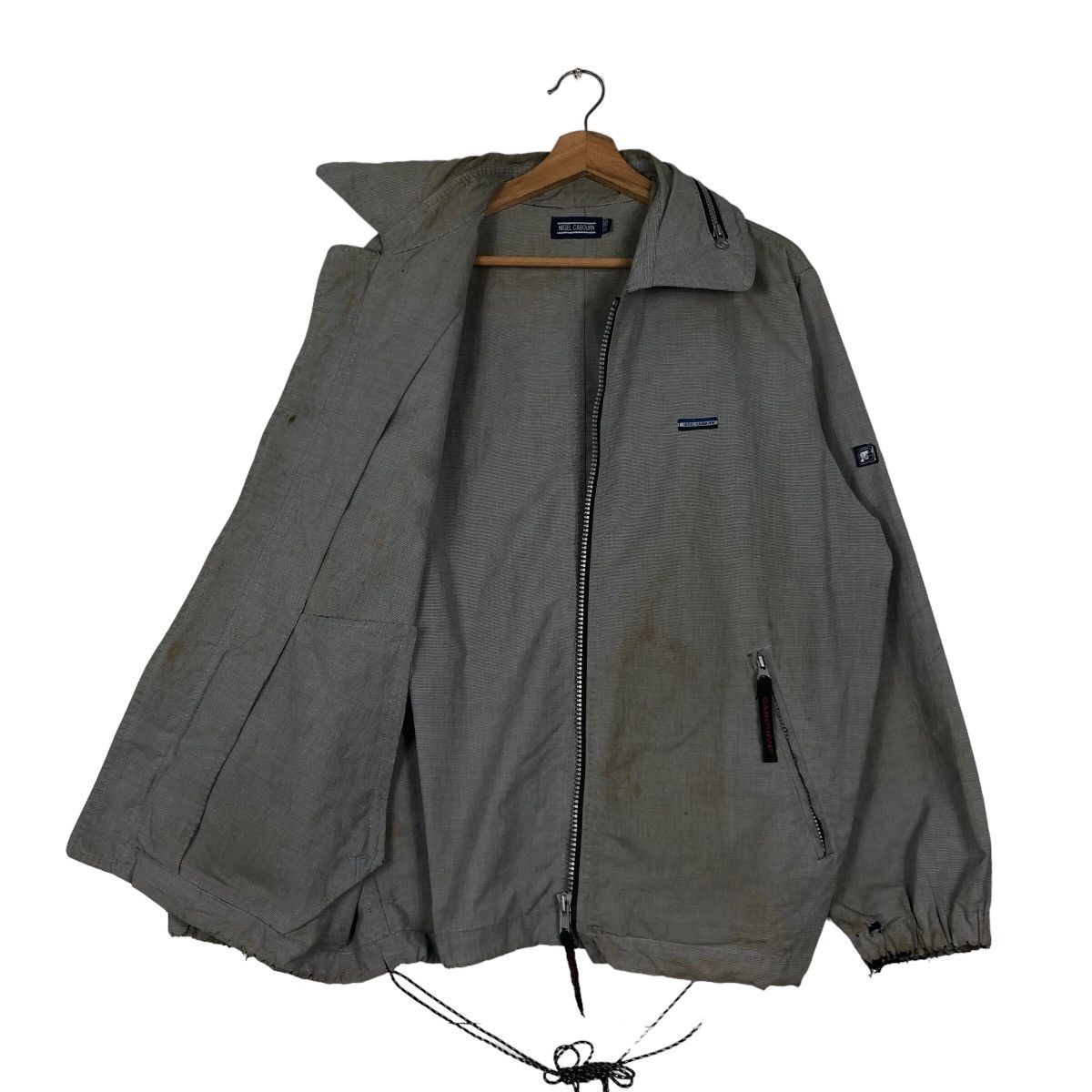 Japanese Brand 🔥Zipper Biker Jacket Distressed Rusty Design Nigel Cabourn Size US M / EU 48-50 / 2 - 11 Thumbnail