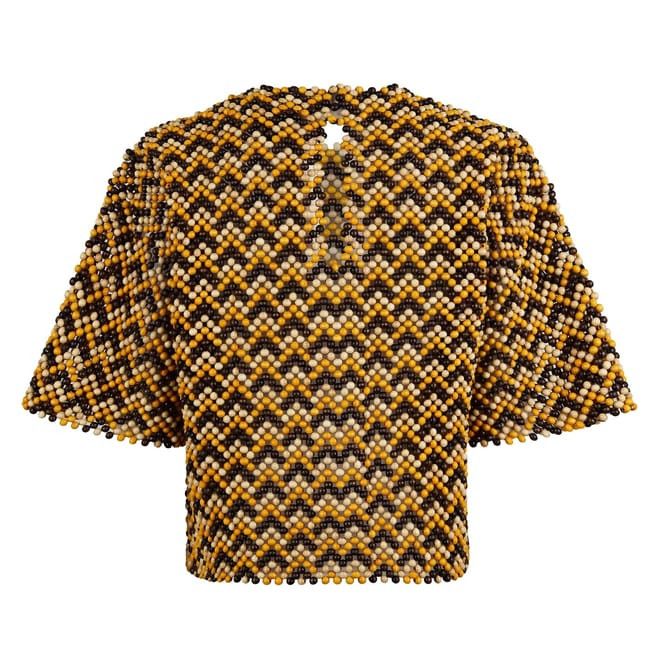 Bottega Veneta Bottega Veneta Cropped Crew Neck Short Sleeve Blouse Size XS / US 0-2 / IT 36-38 - 2 Thumbnail
