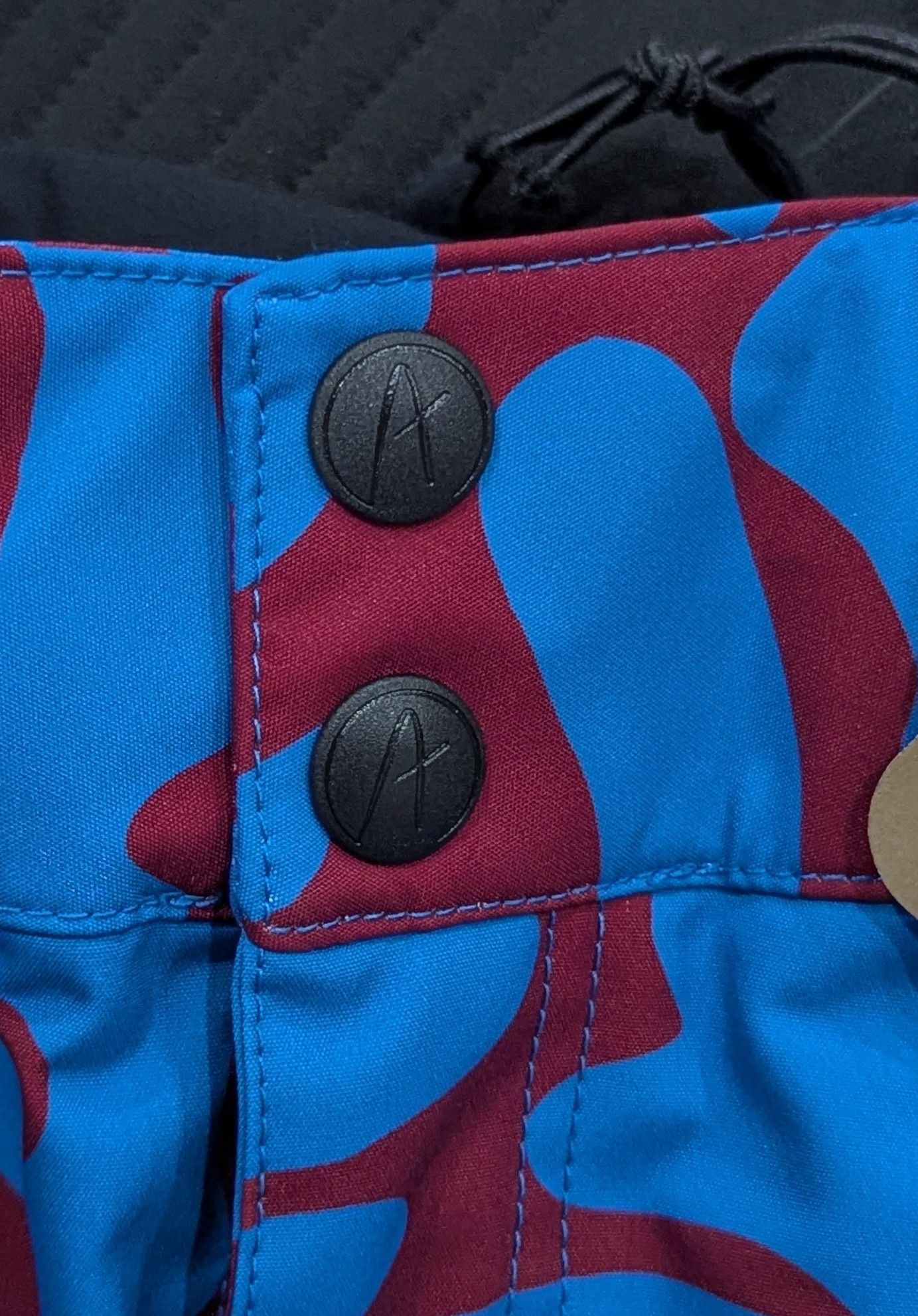 Aztech Mountain Aztech Mountain Folkh Abstract Wave Ski Pants Blue Medium Size US 32 / EU 48 - 4 Thumbnail