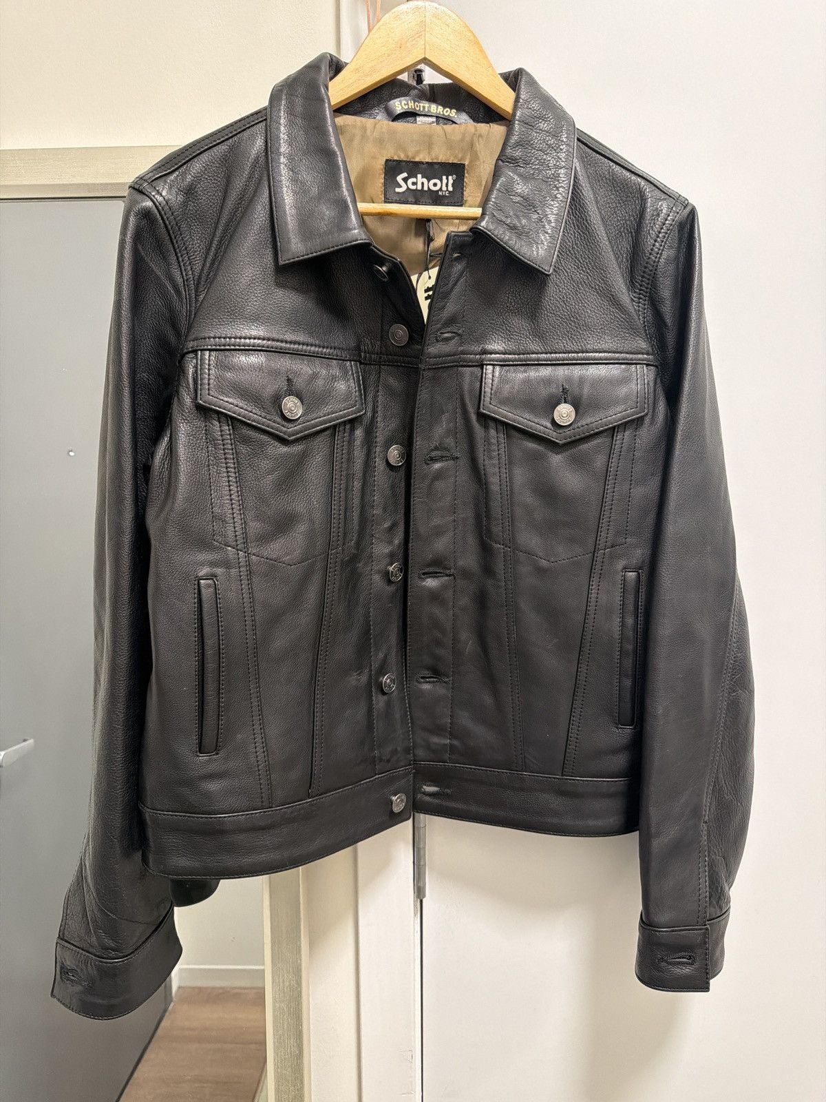 Schott Schott NYC Trucker Jacket Size L Size L / US 10 / IT 46 - 2 Thumbnail